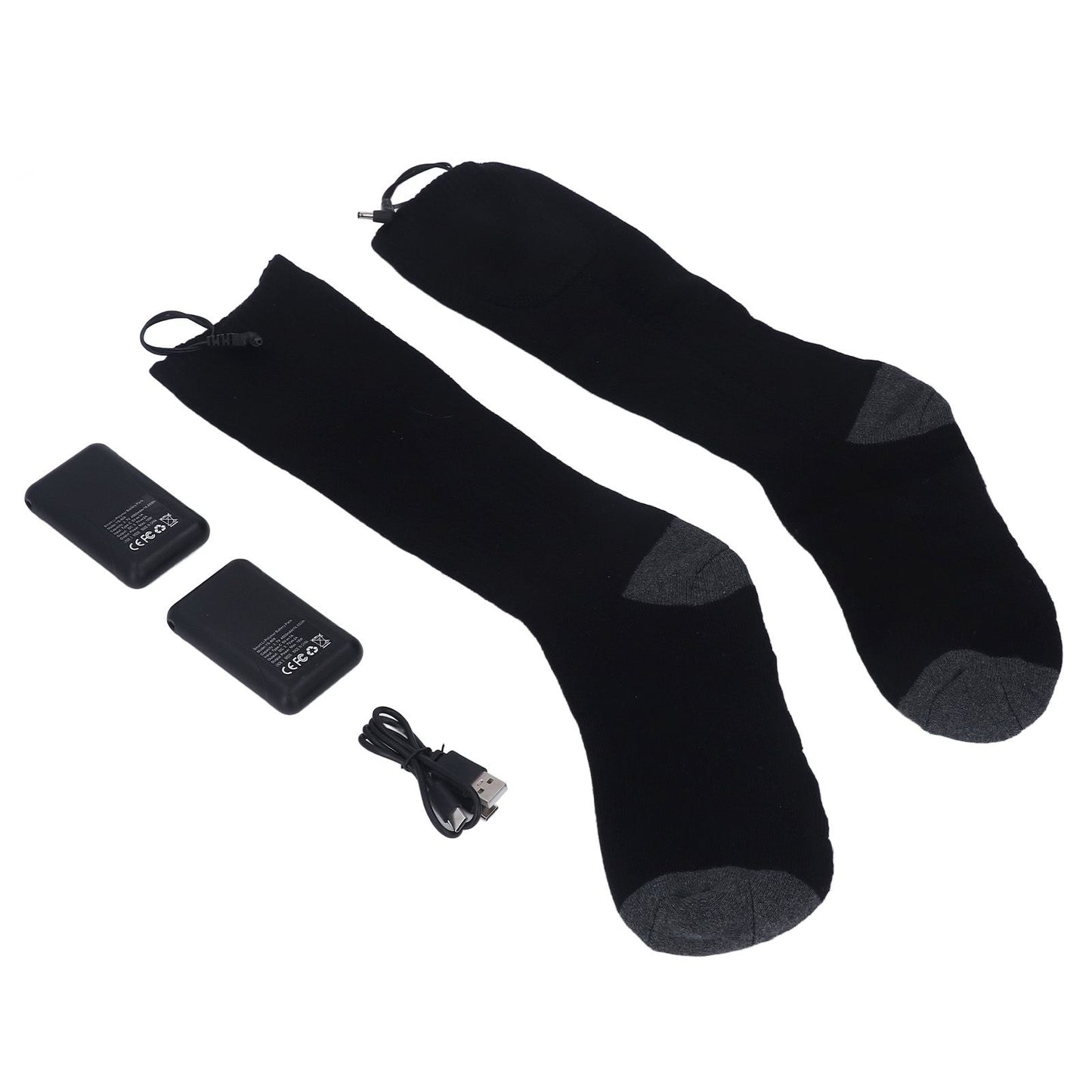 Heated Socks Warmer 3 Heating Level USB Charging Comfortable Washable for Men Women