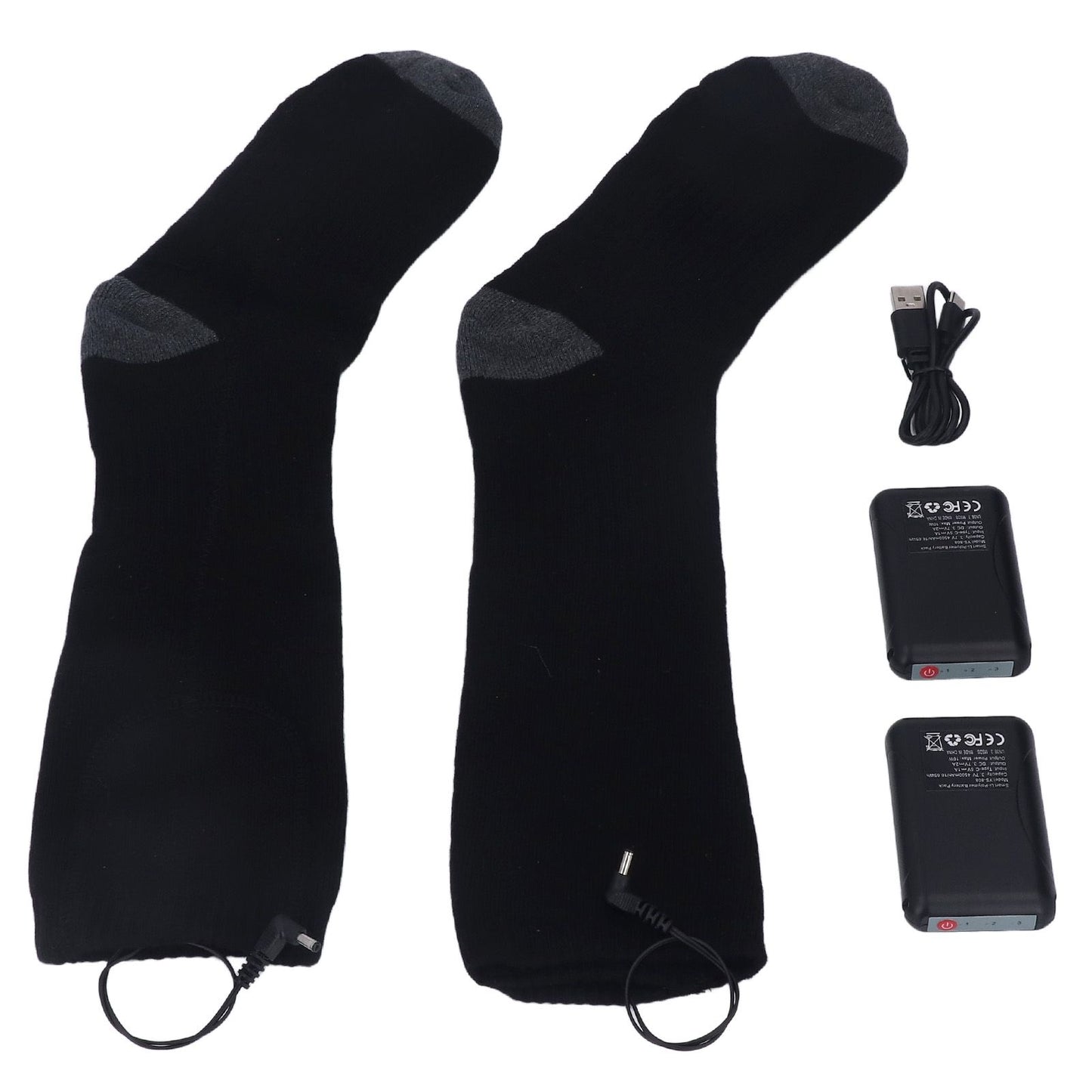 Heated Socks Warmer 3 Heating Level USB Charging Comfortable Washable for Men Women
