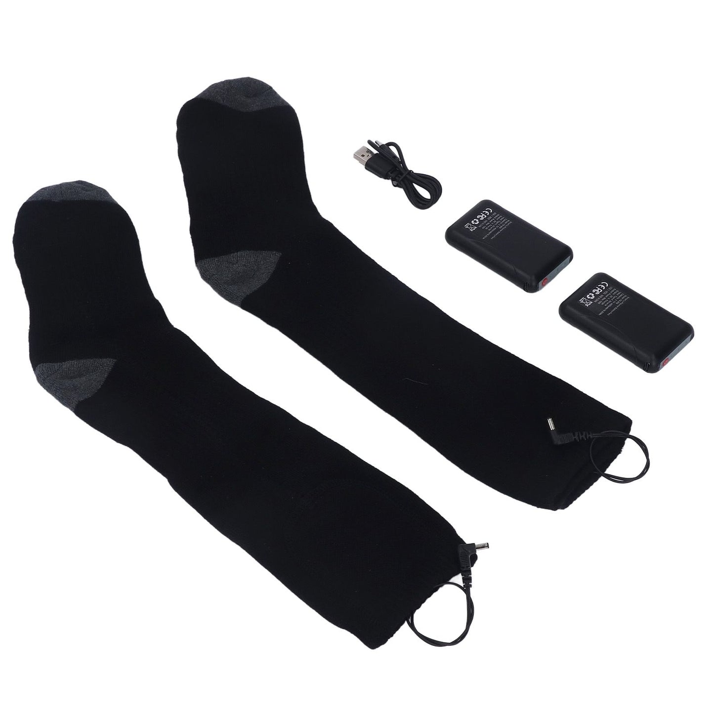 Heated Socks Warmer 3 Heating Level USB Charging Comfortable Washable for Men Women