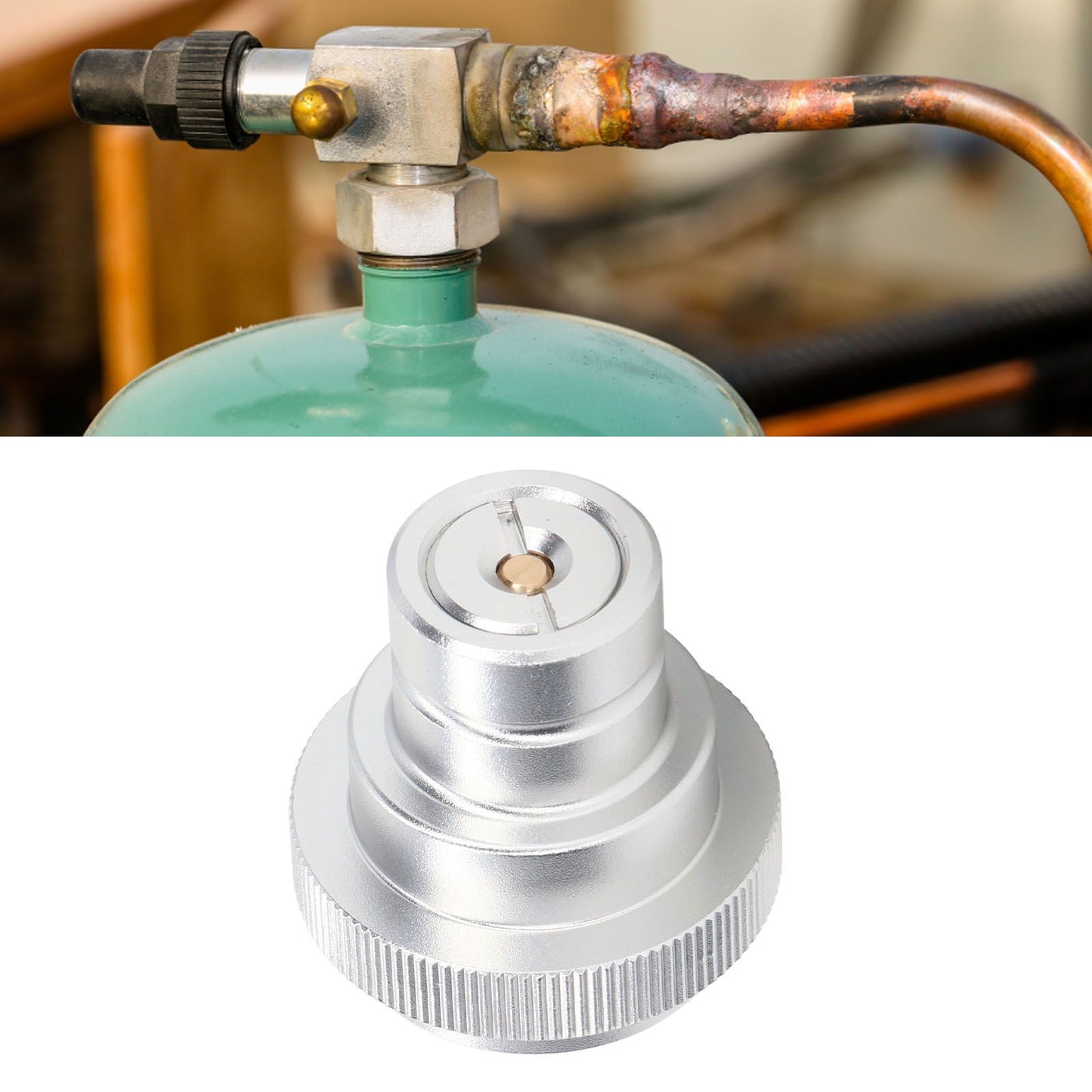 Soda Water Adapter for DUO for Terra for Art Gas Cylinder Inflation Quick Release Conversion Head Silver