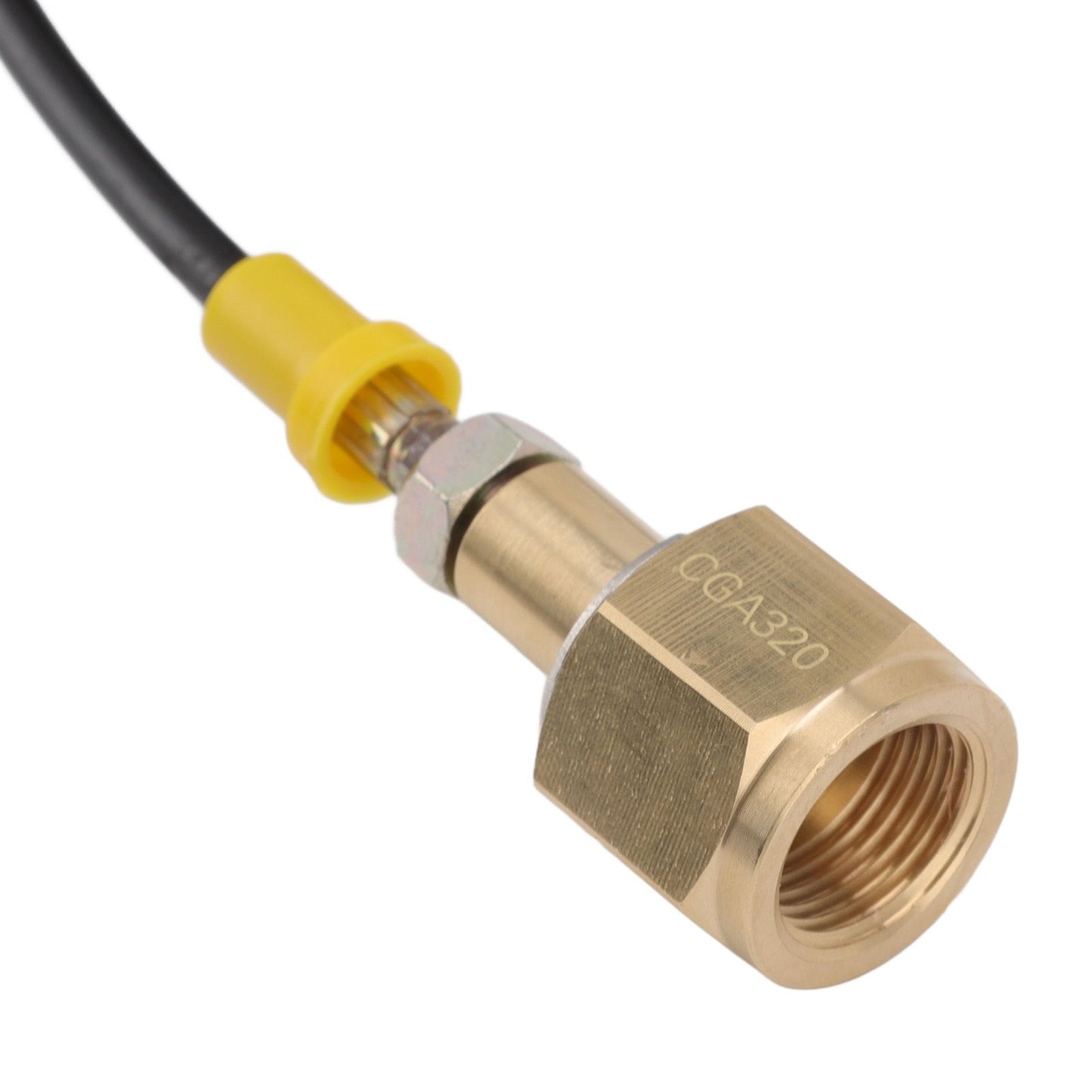 Soda Machine Adapter Hose Kit 1.5m Black Soda Adapter Hose with Gold Quick Adapter CO2 Tank Refill Adapter W21.8 14