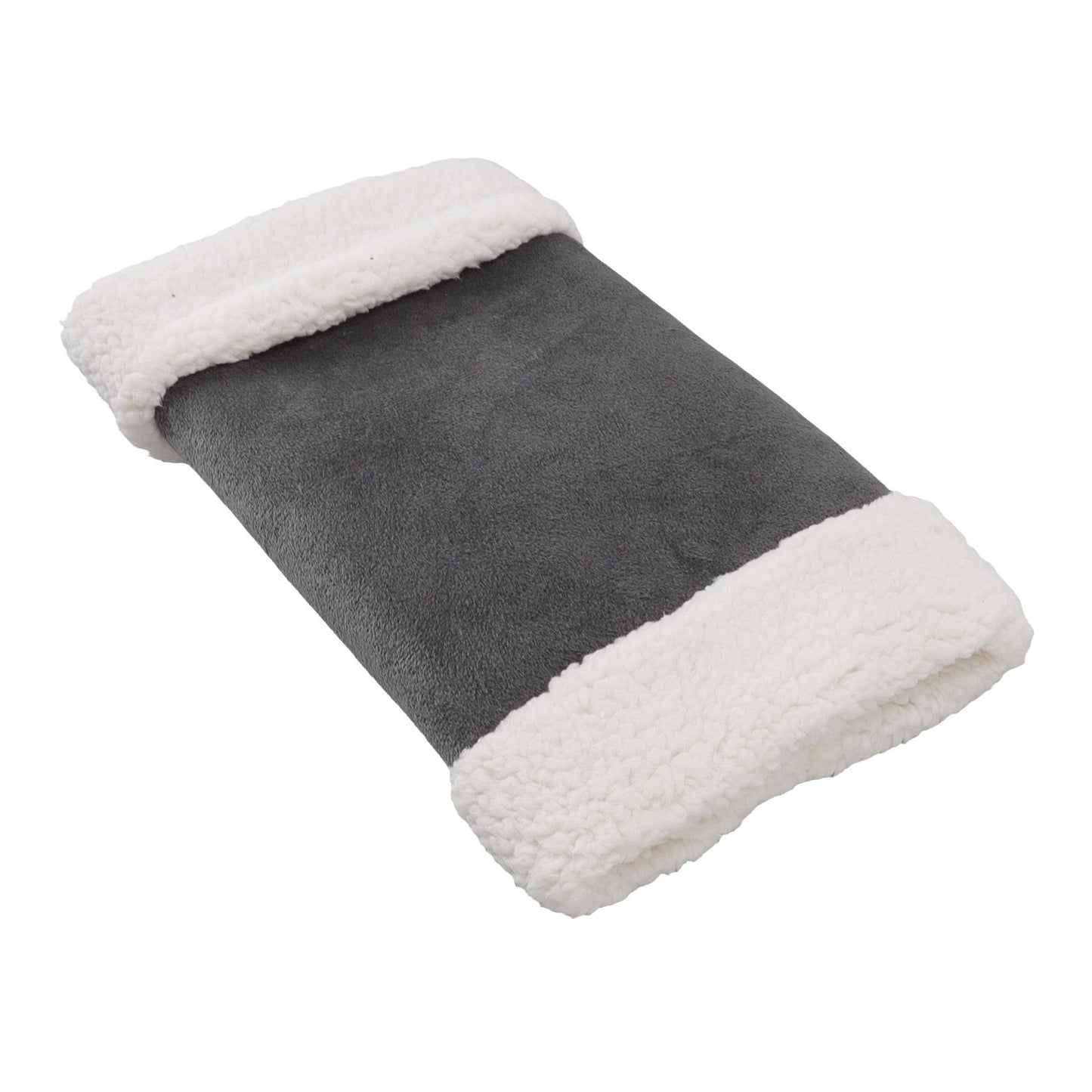 Portable Heated Hand Muff Plush Thickened Heated Hand Warmer Pouch USB Rechargeable Electric Heater for Autumn Winter Warm 10W 5V Gary