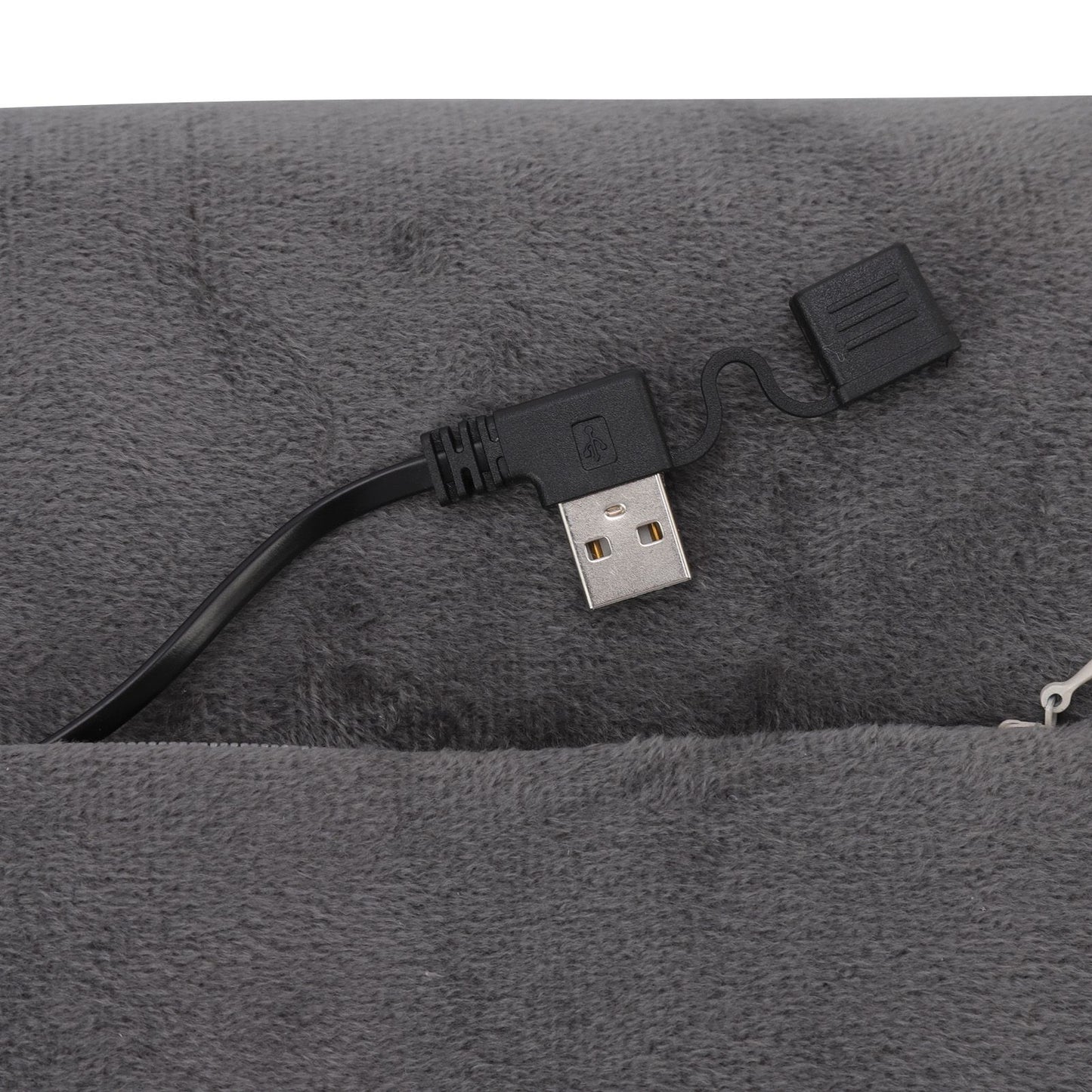 Portable Heated Hand Muff Plush Thickened Heated Hand Warmer Pouch USB Rechargeable Electric Heater for Autumn Winter Warm 10W 5V Gary