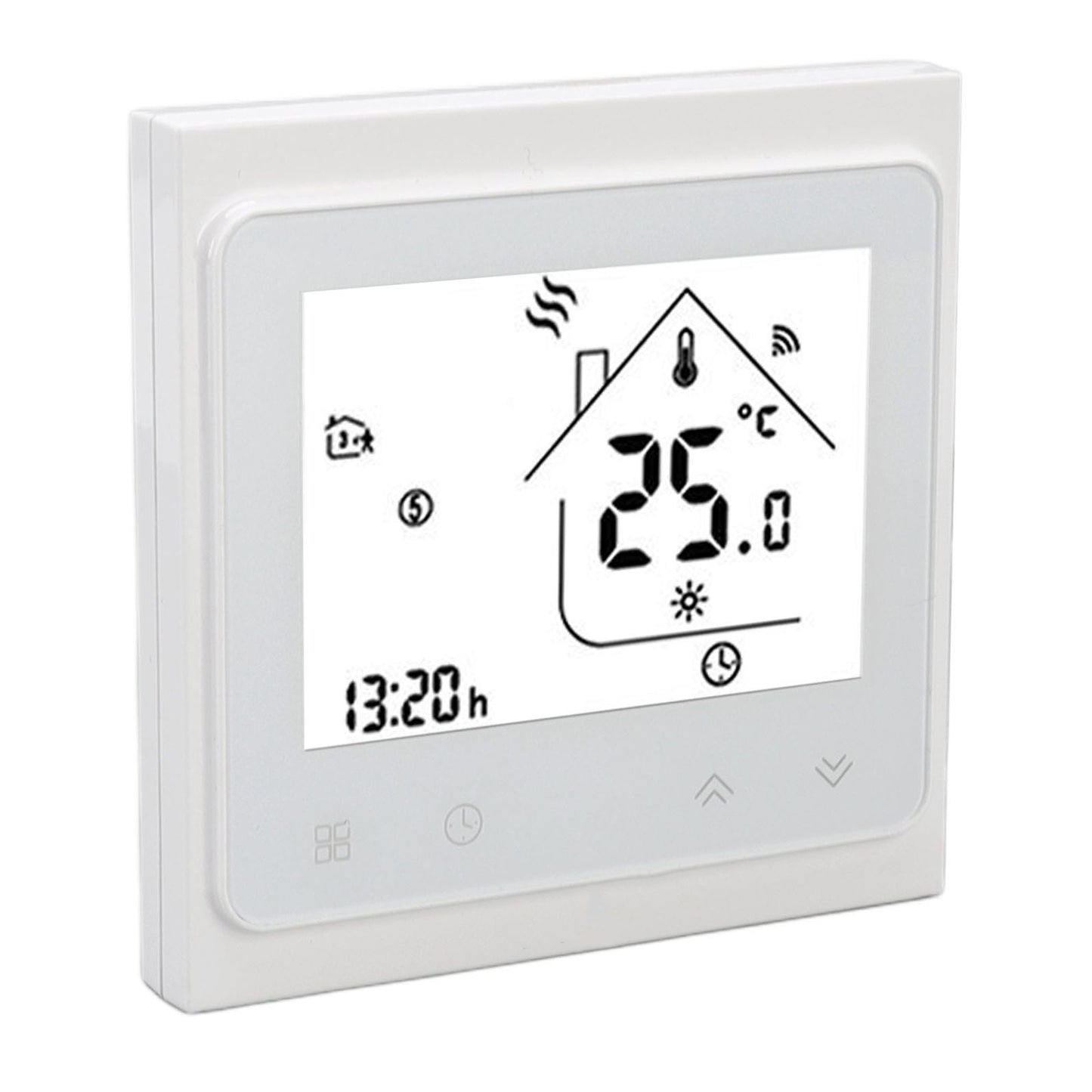 Smart Thermostat for Zigbee Mobile Phone App Voice Control Smart Remote Water Heating Thermostat AC 95‑240V White