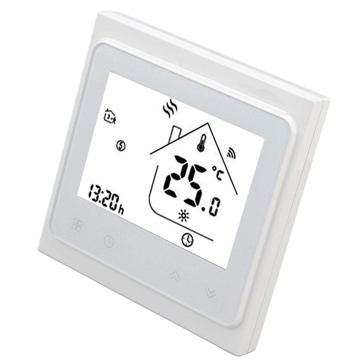 Smart Thermostat for Zigbee Mobile Phone App Voice Control Smart Remote Water Heating Thermostat AC 95‑240V White