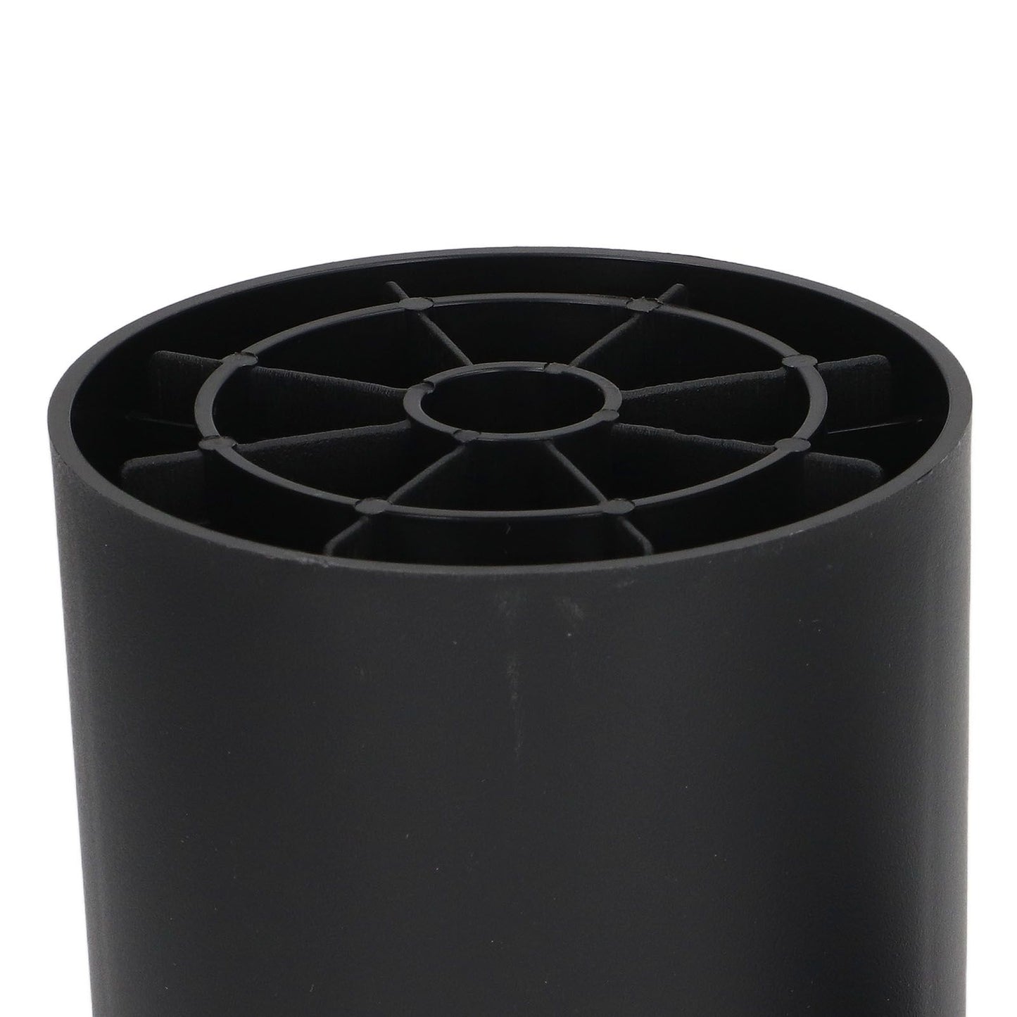 6PCS Furniture Leg Extender Plastic Round 4in Rise Black Furniture Risers for Home Office Sofa