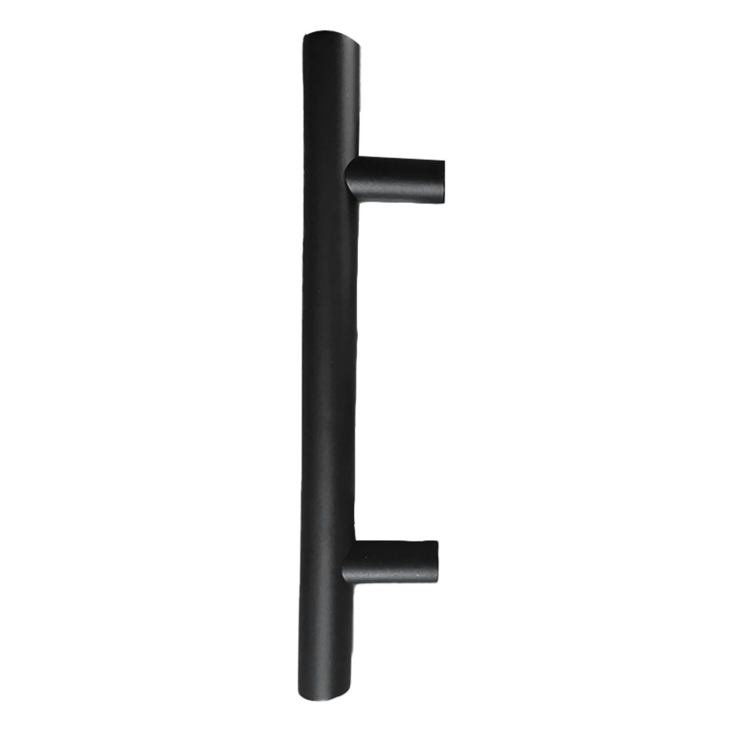 Sliding Barn Door Handle Carbon Steel 4.8mm Thick Double Sided Barn Door Push Pull Handle Black Round Handle