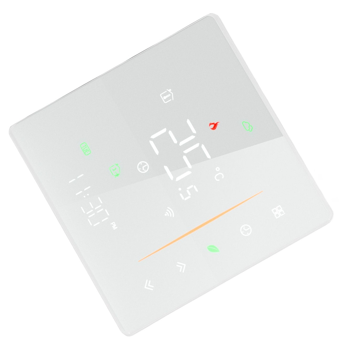 Smart Thermostat WiFi Programmable Phone App Control Water Floor Heating Temperature Controller for Tuya AC 95‑240V White
