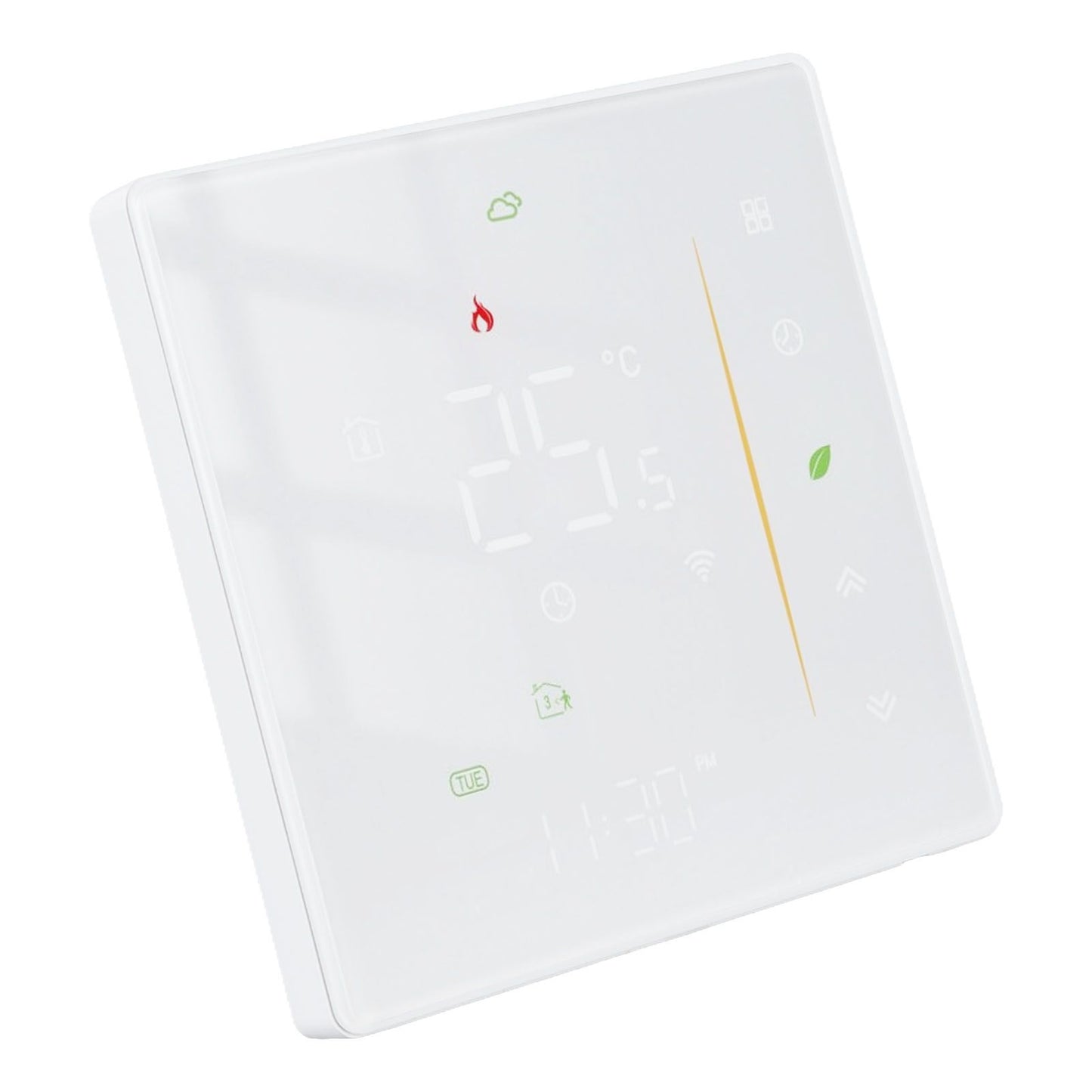 Household Smart Thermostat Programmable App Voice Control Electric Floor Heating Temperature Controller for ZigBee AC 95‑240V White
