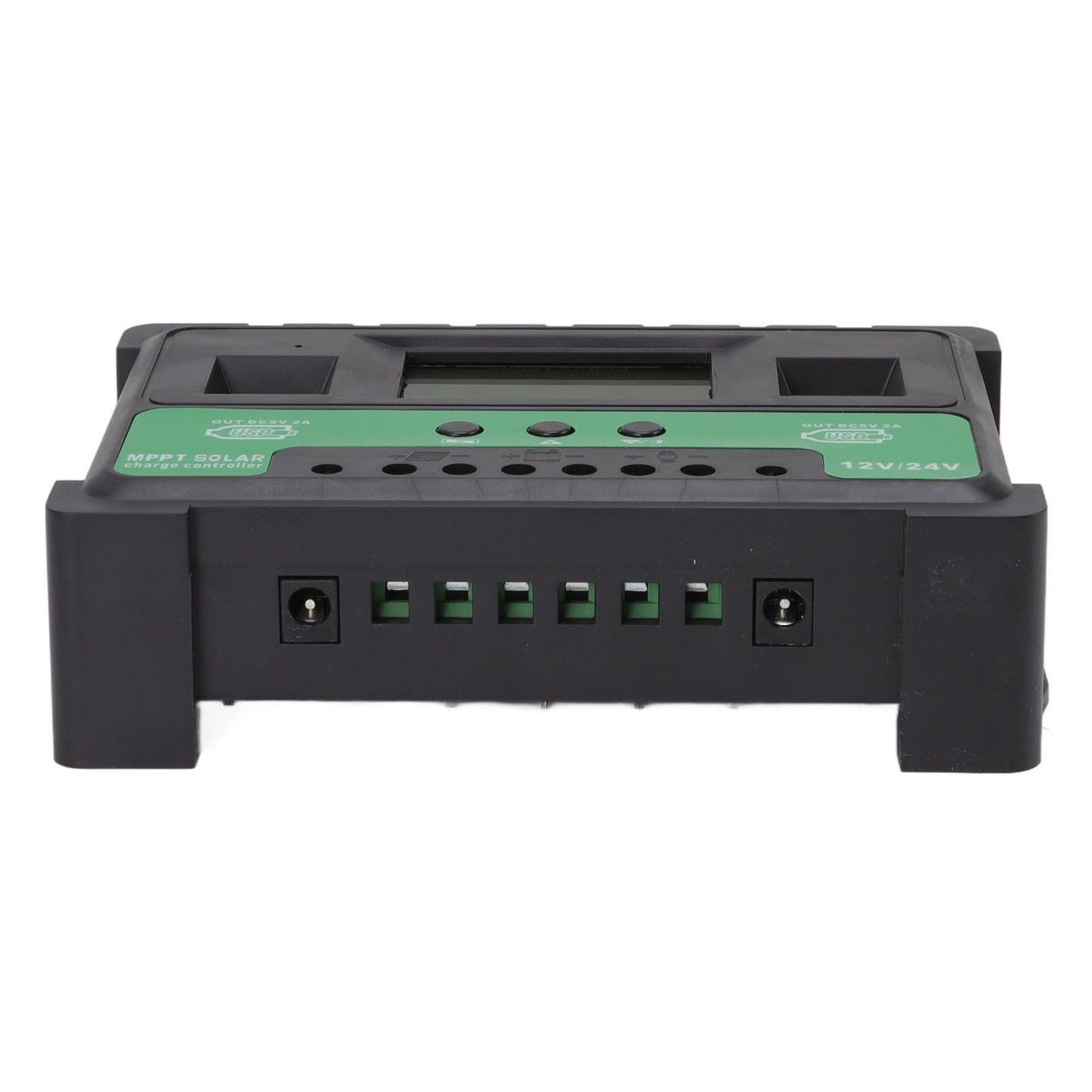Solar Controller 12V 24V Charge Discharge PV Regulator LCD Display Dual USB Output 30A