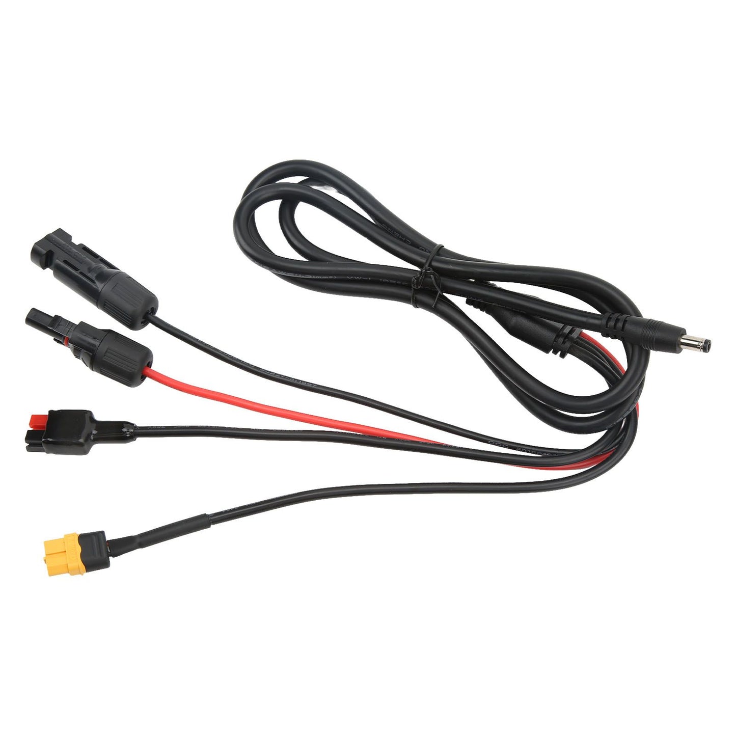 1 to 4 Solar Panel Plug to DC 5.5x2.1mm Adapter Extension Power Cable Solar Panel Charger Connecting Cable