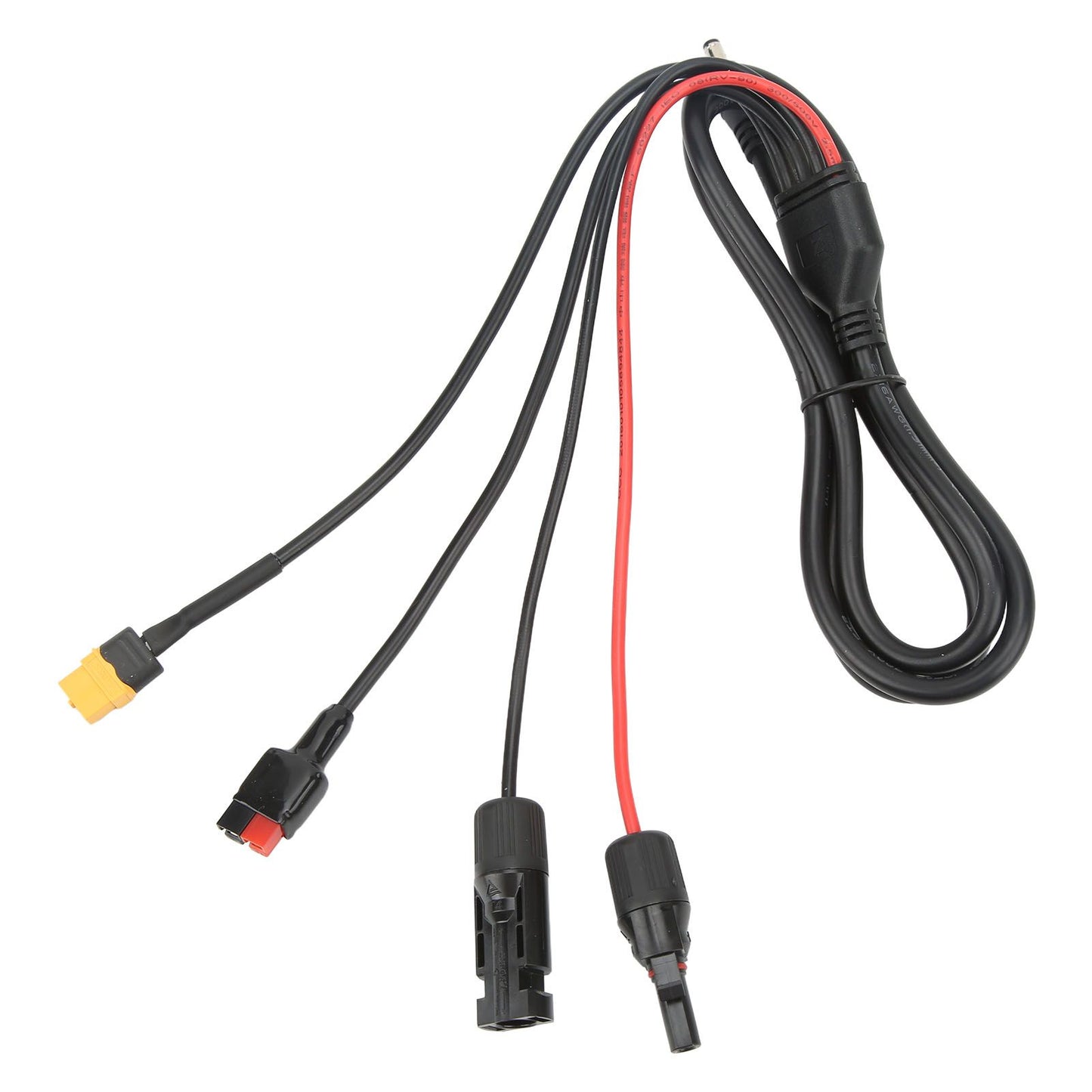 1 to 4 Solar Panel Plug to DC 5.5x2.1mm Adapter Extension Power Cable Solar Panel Charger Connecting Cable