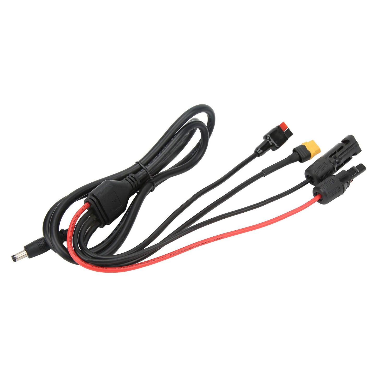 1 to 4 Solar Panel Plug to DC 5.5x2.1mm Adapter Extension Power Cable Solar Panel Charger Connecting Cable
