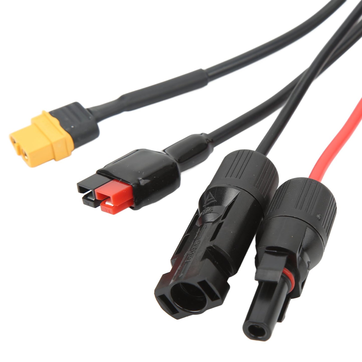 1 to 4 Solar Panel Plug to DC 5.5x2.1mm Adapter Extension Power Cable Solar Panel Charger Connecting Cable