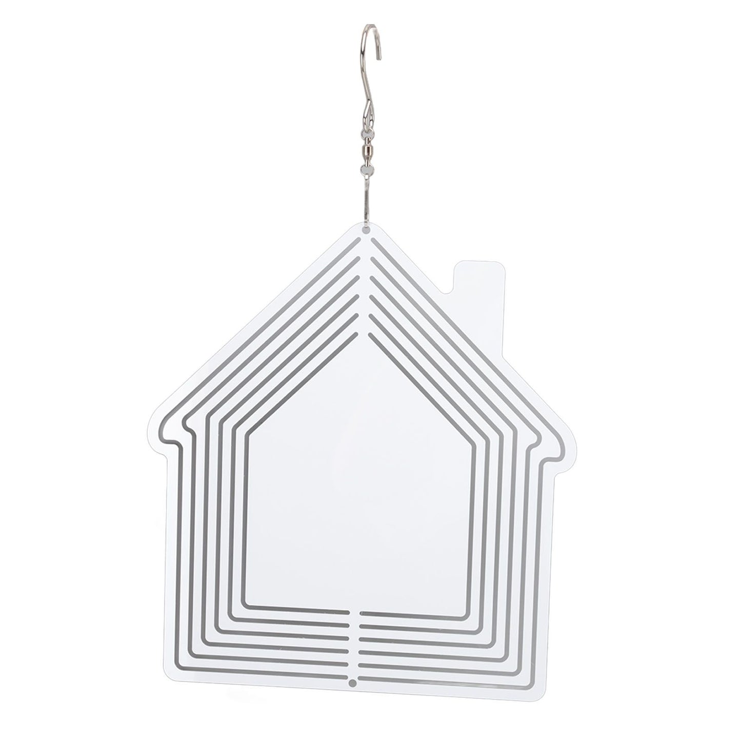 DIY Sublimation Metal Wind Spinner Hanging Blank Wind Chimes Garden Decorative Ornaments House 200x182x1mm