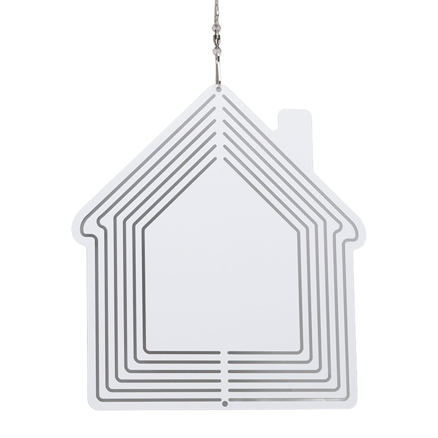 DIY Sublimation Metal Wind Spinner Hanging Blank Wind Chimes Garden Decorative Ornaments House 200x182x1mm