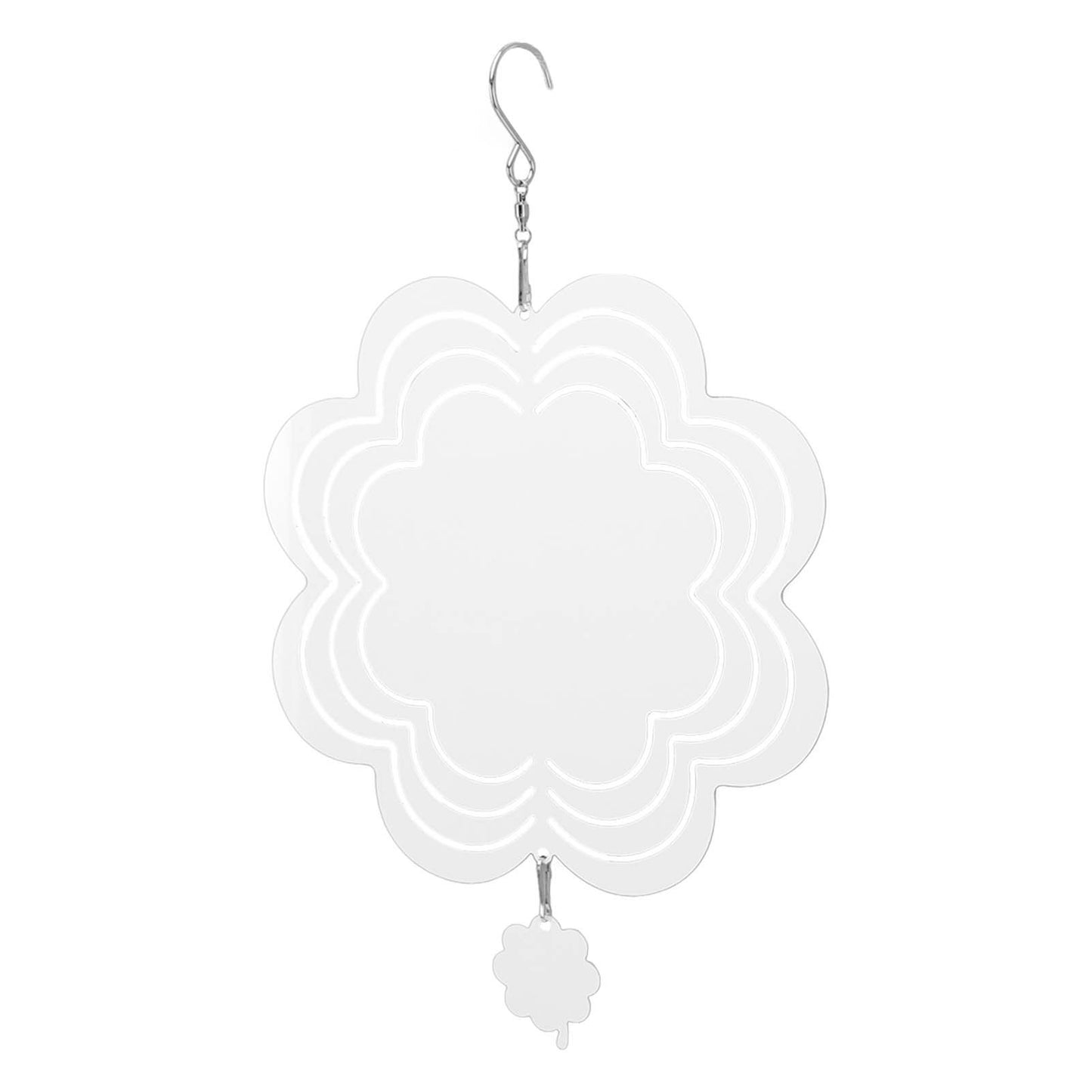 DIY Sublimation Wind Chime Aluminum Blank Wind Chimes Hanging Pendant for Outdoor Garden Courtyard Decoration 200x200x1mm