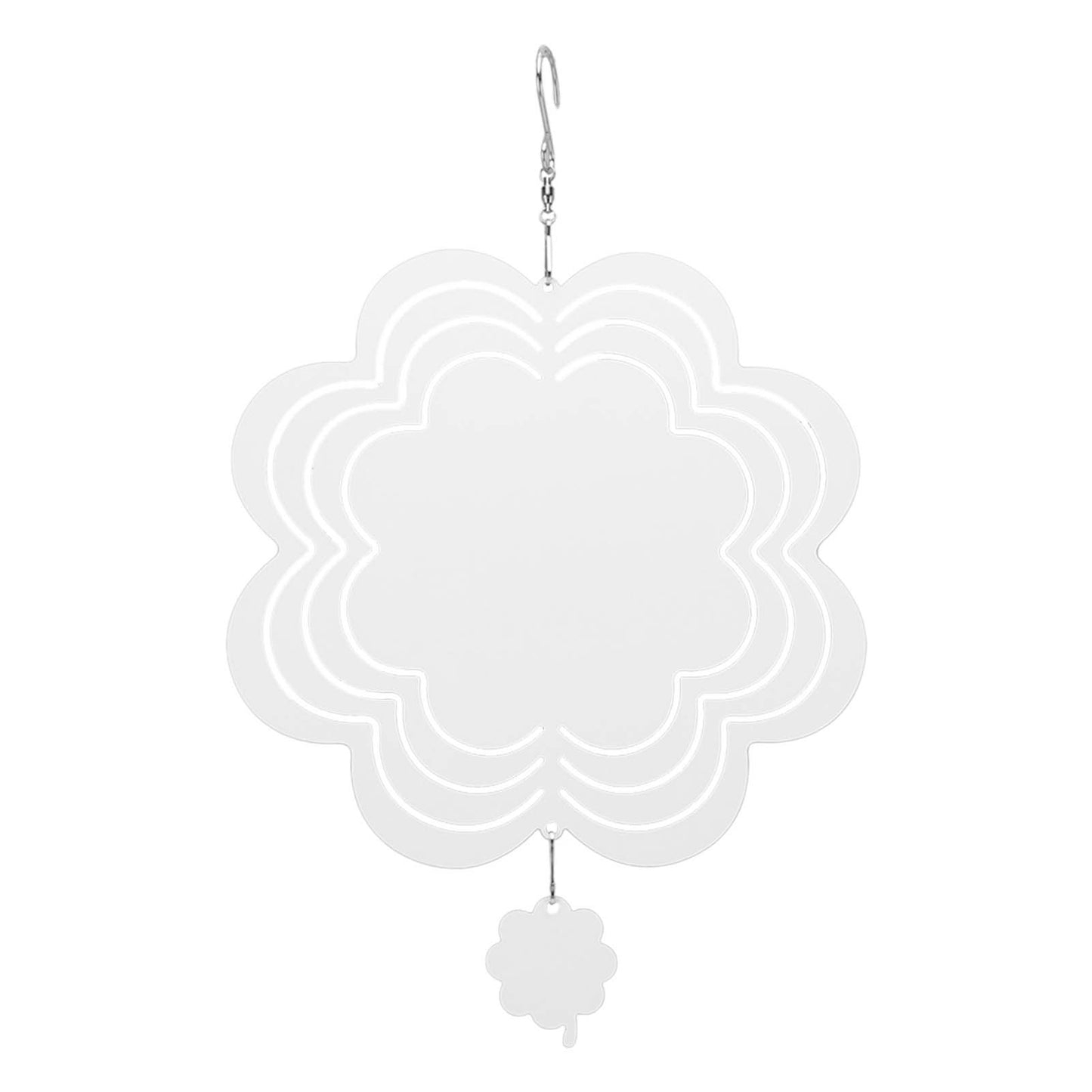 DIY Sublimation Wind Chime Aluminum Blank Wind Chimes Hanging Pendant for Outdoor Garden Courtyard Decoration 200x200x1mm