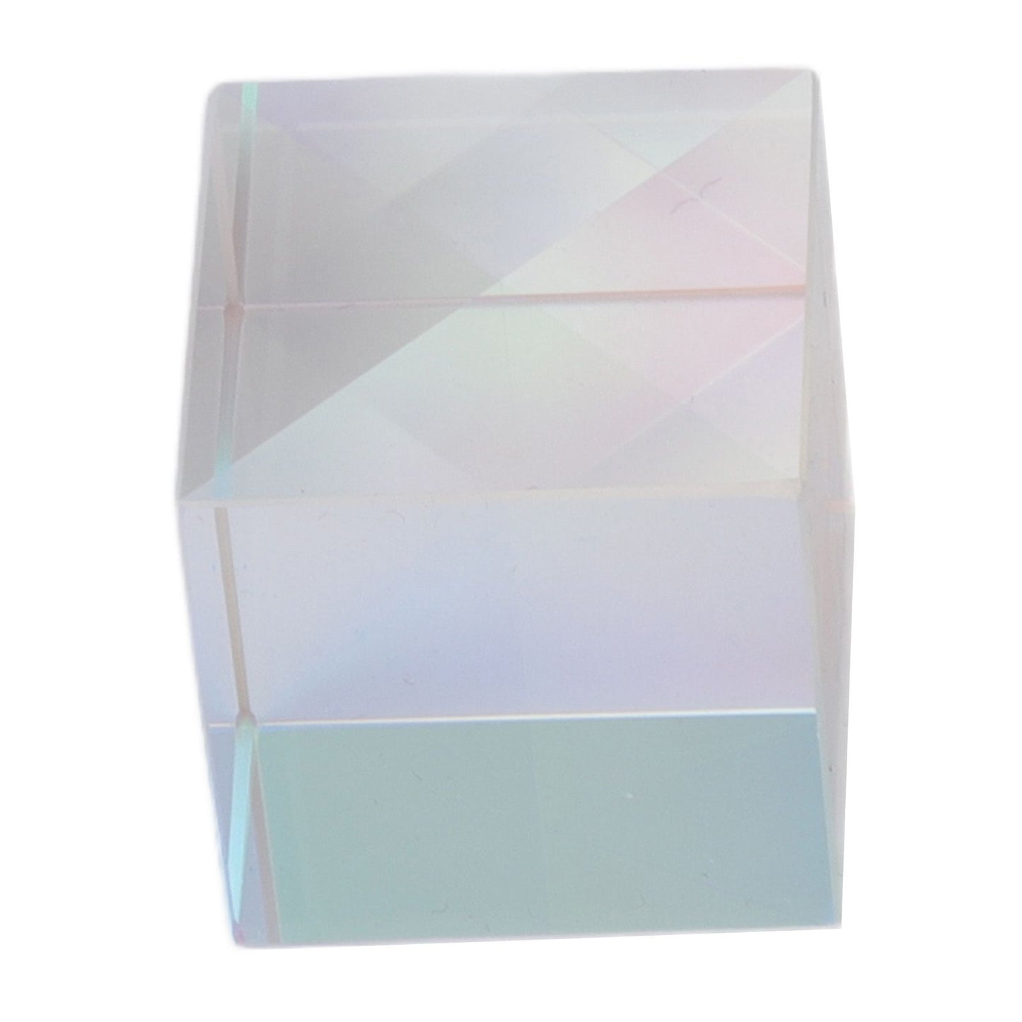 Prism Cube Optical Glass RGB Dispersion Color Cube Sun Catcher X Cube Prism Birthday Gift 15x15x15mm/0.6x0.6x0.6in