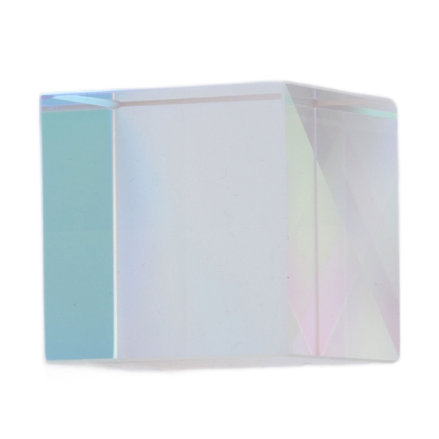 Prism Cube Optical Glass RGB Dispersion Color Cube Sun Catcher X Cube Prism Birthday Gift 20x20x20mm/0.8x0.8x0.8in