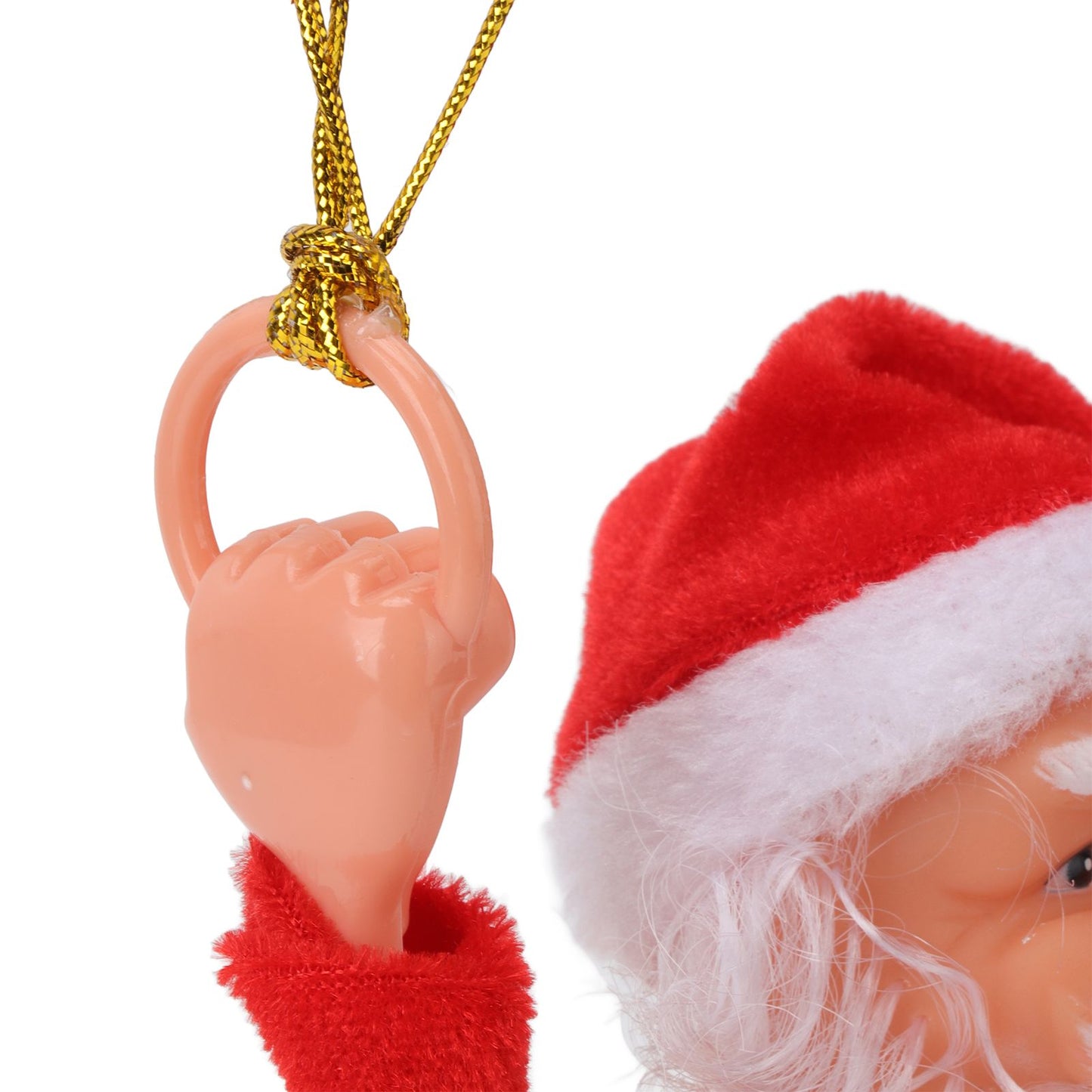 Parachute Christmas Ornaments Lovely Shape Safe Eco Friendly Fleece PC Christmas Hanging Ornament Parachute for Kids Somersault
