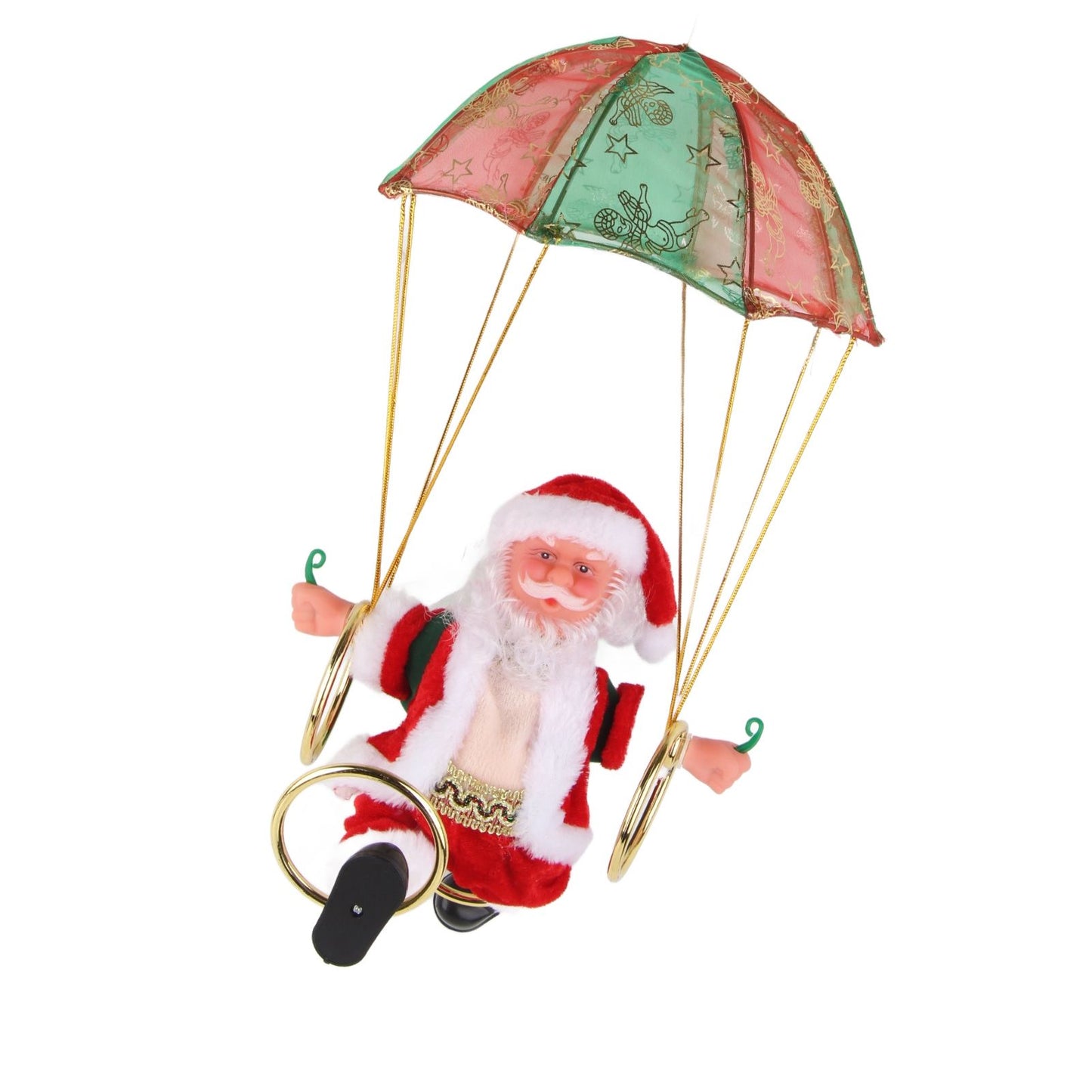 Parachute Christmas Ornaments Lovely Shape Safe Eco Friendly Fleece PC Christmas Hanging Ornament Parachute for Kids Circling