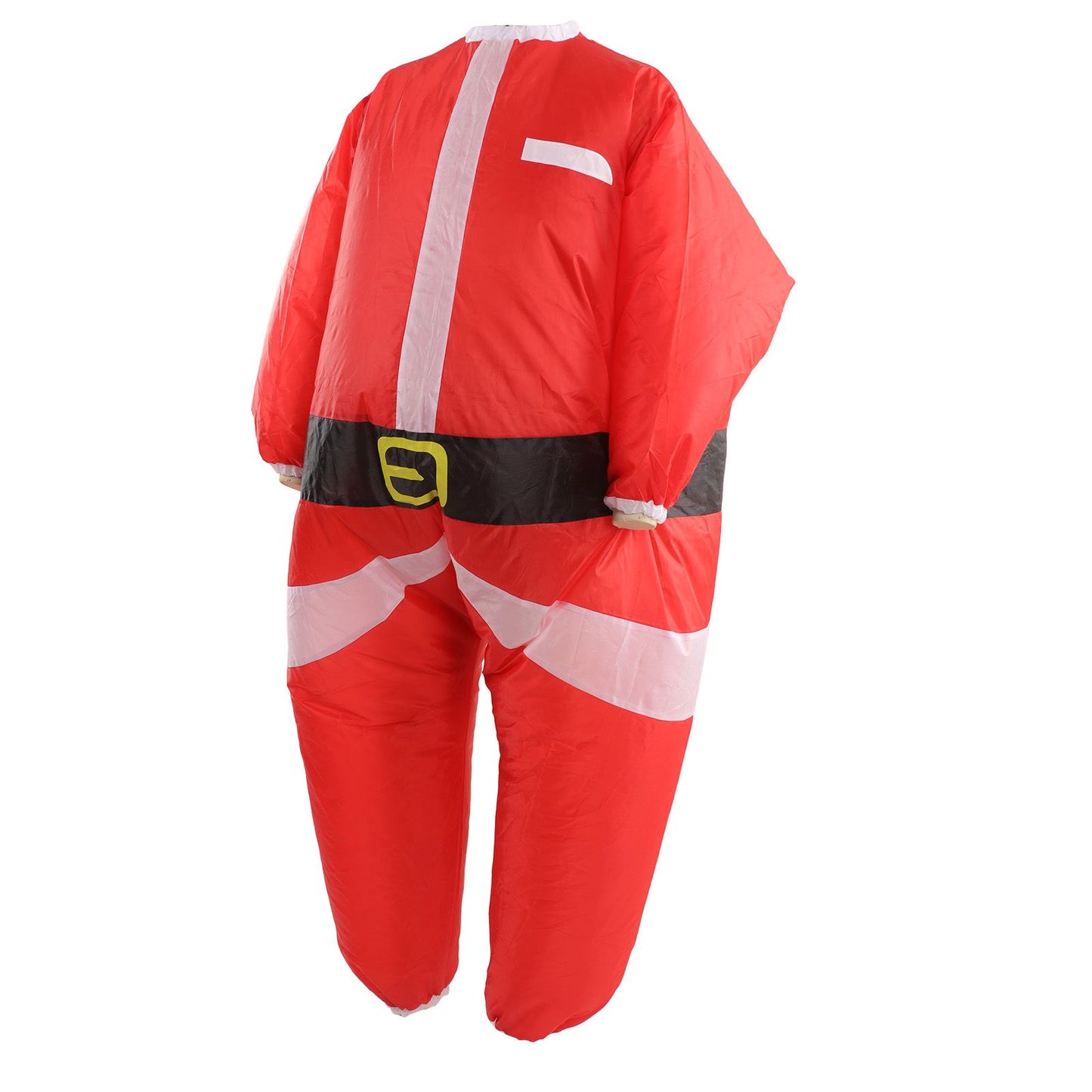 Inflatable Santa Suit Vivid Colors Battery Powered Inflator Polyester Inflatable Christmas Suit for 5.2 to 6.1ft Tall