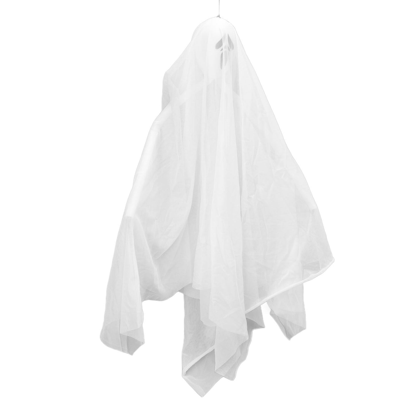 3Pcs Halloween Hanging Ghosts Glowing in The Dark 2 Layers Easy Installation Flying Ghosts for Party Indoor Decoration
