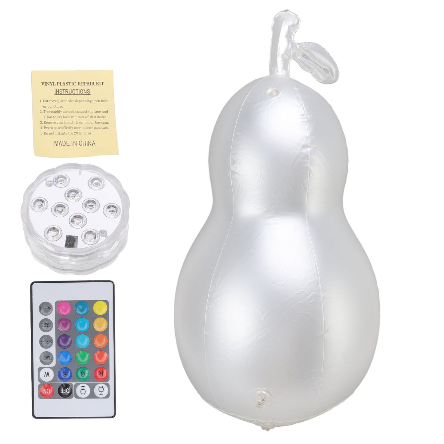 Inflatable Glowing Ball Avocado Shaped Waterproof Remote Control Light Up Ball for Party