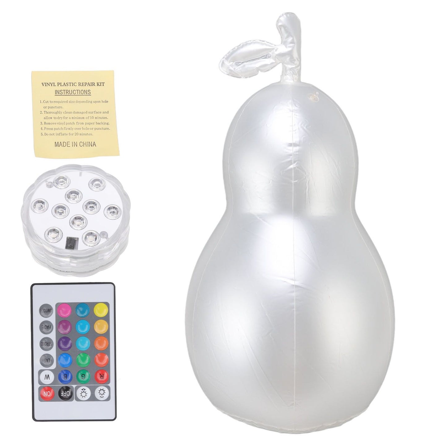 Inflatable Glowing Ball Avocado Shaped Waterproof Remote Control Light Up Ball for Party