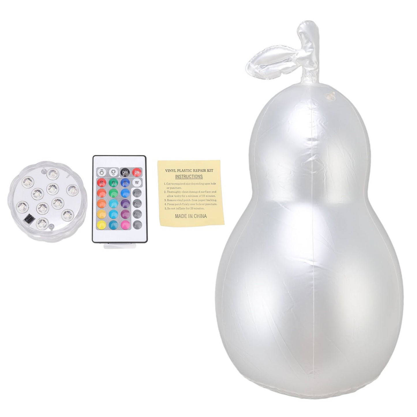 Inflatable Glowing Ball Avocado Shaped Waterproof Remote Control Light Up Ball for Party