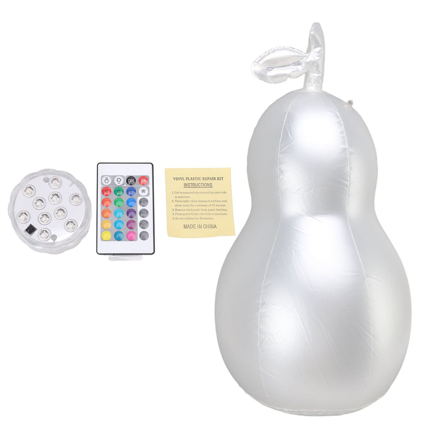 Inflatable Glowing Ball Avocado Shaped Waterproof Remote Control Light Up Ball for Party