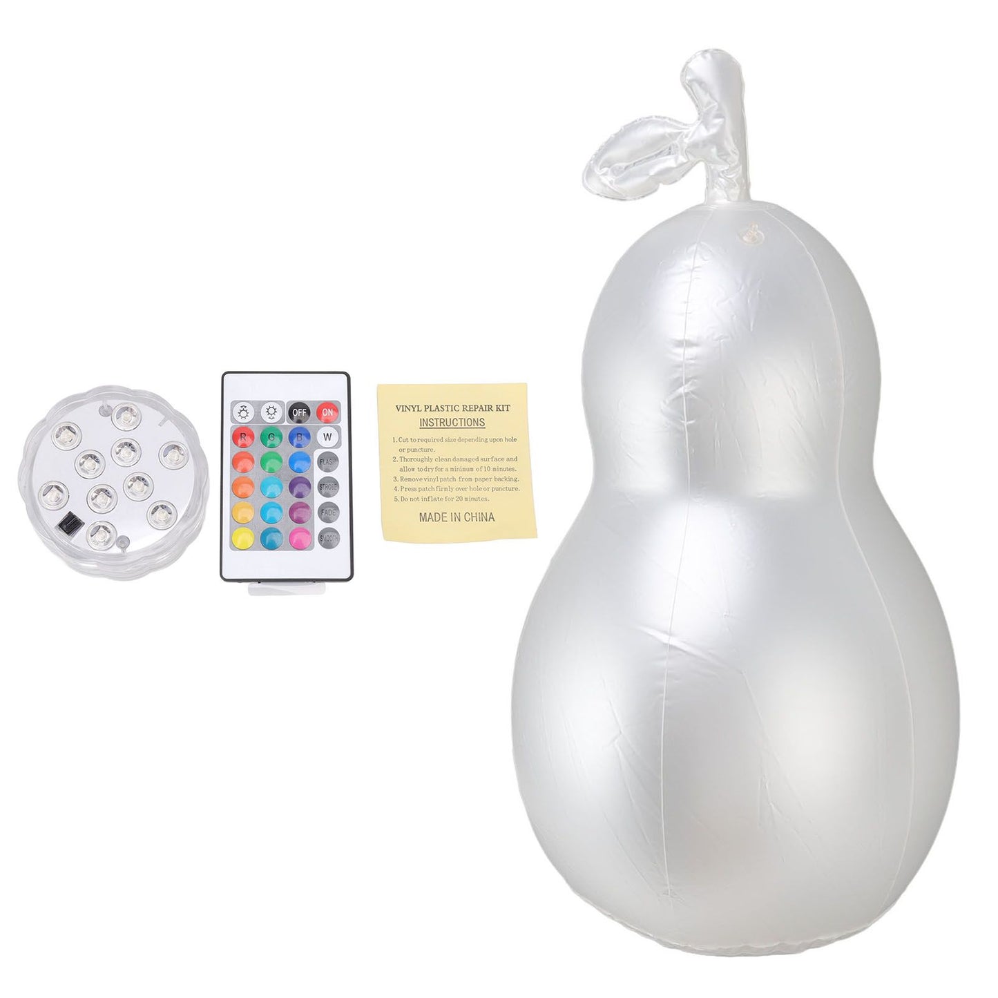 Inflatable Glowing Ball Avocado Shaped Waterproof Remote Control Light Up Ball for Party