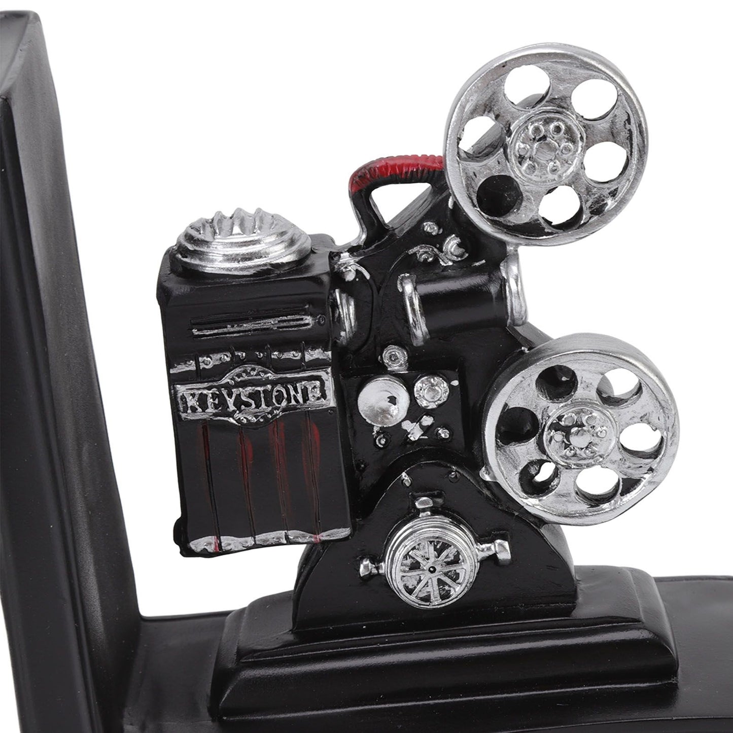 One Pair Shelf Book Ends Movie Projector Designed Resin Bookend Decoration for Study Home Office