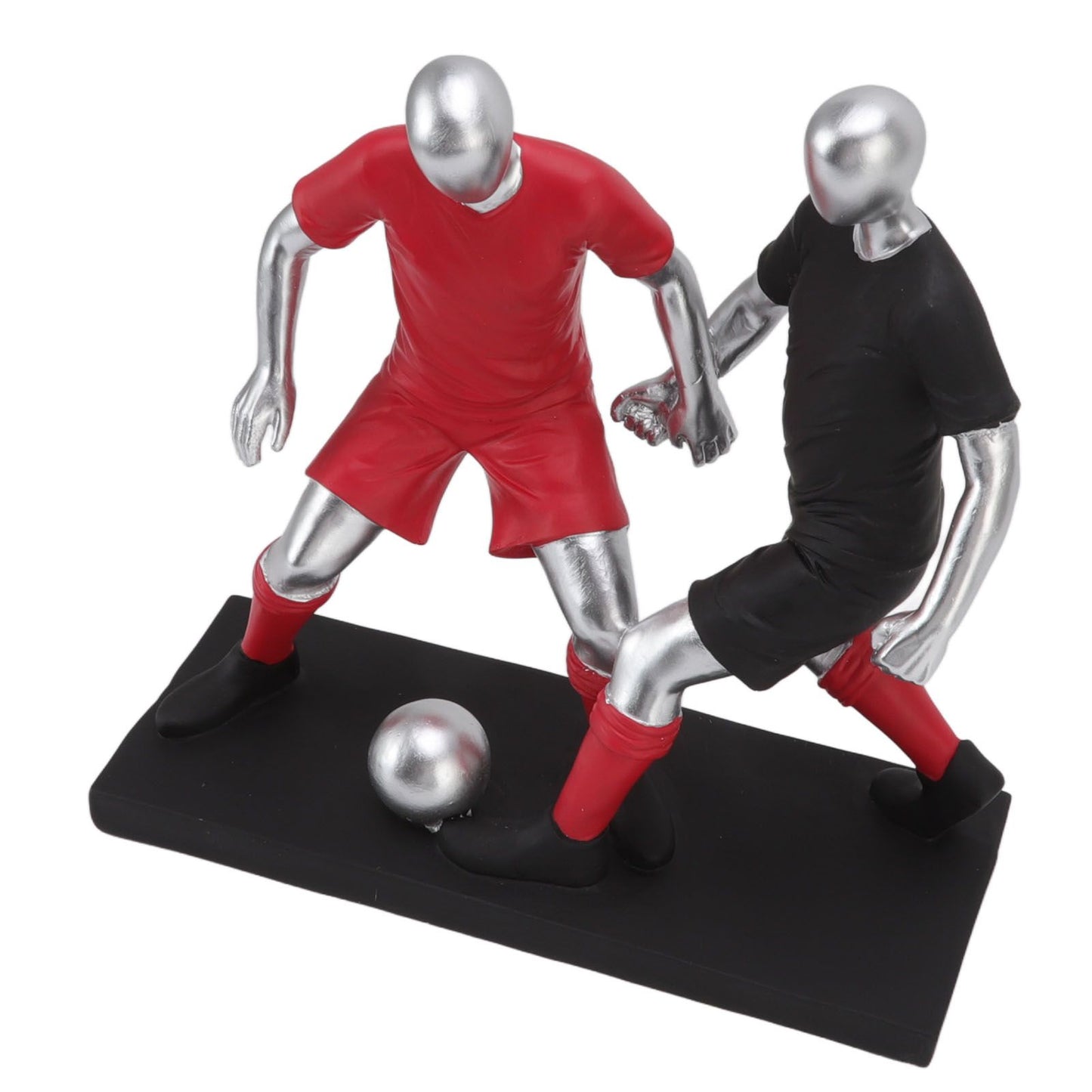 Resign Football Player Statue Soccer Sculpture Figurine Football Statue Decor Soccer Miniatures Figurines Sculpture Crafts Ornaments