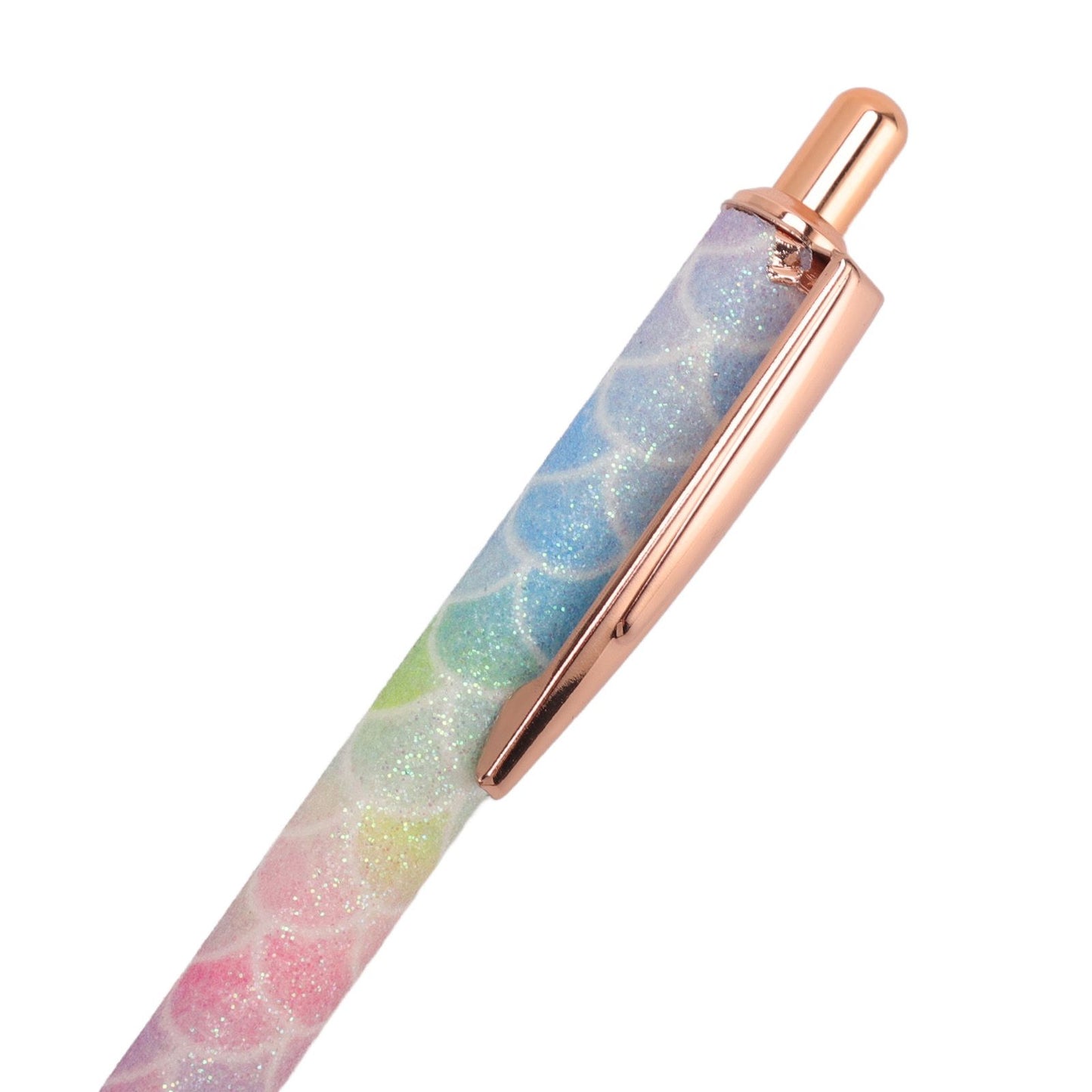 Ballpoint Pens Waterproof Ink Lightweight Portable Plastic Pressing Type Clip Design Writing Ballpoint Pens Set of 5pcs