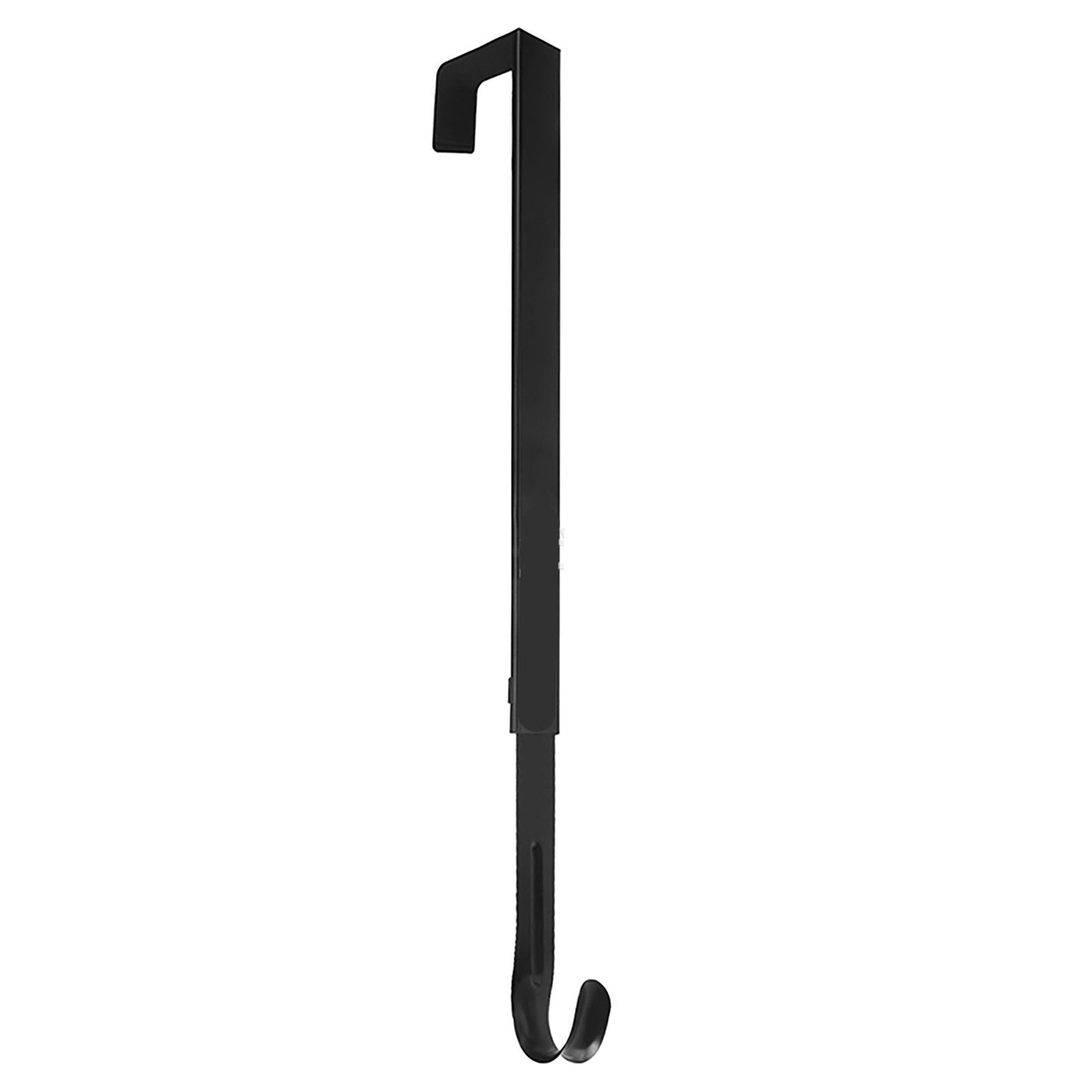 Adjustable Wreath Door Hanger Damage Free Wreaths Hanging Over The Door Hooks Iron Door Hanger for Christmas Wreath Black