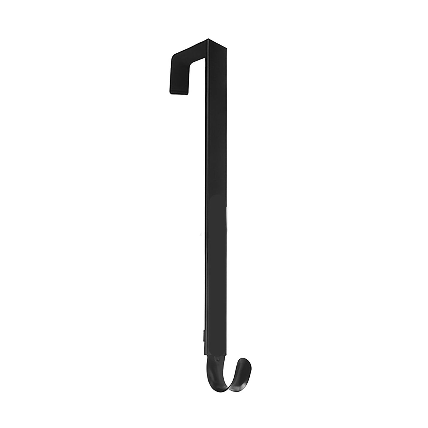 Adjustable Wreath Door Hanger Damage Free Wreaths Hanging Over The Door Hooks Iron Door Hanger for Christmas Wreath Black
