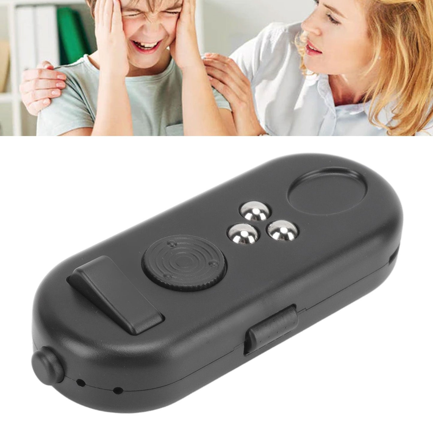 Fidget Toy Reduce Stress Relax Mood Portable Anxiety Sensory EDC Toy Sensory Fidgets Controller Pad 3 All Black