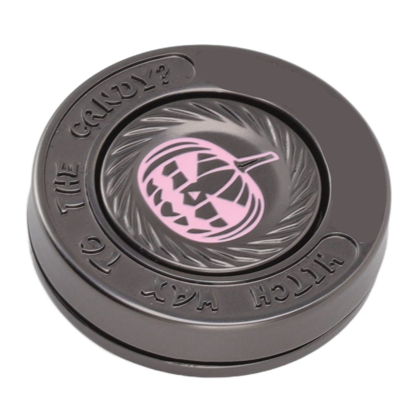 Fidget Spinning Toy Evil Pumpkin Round Lightweight Stress Relieving EDC Desk Toy for Office
