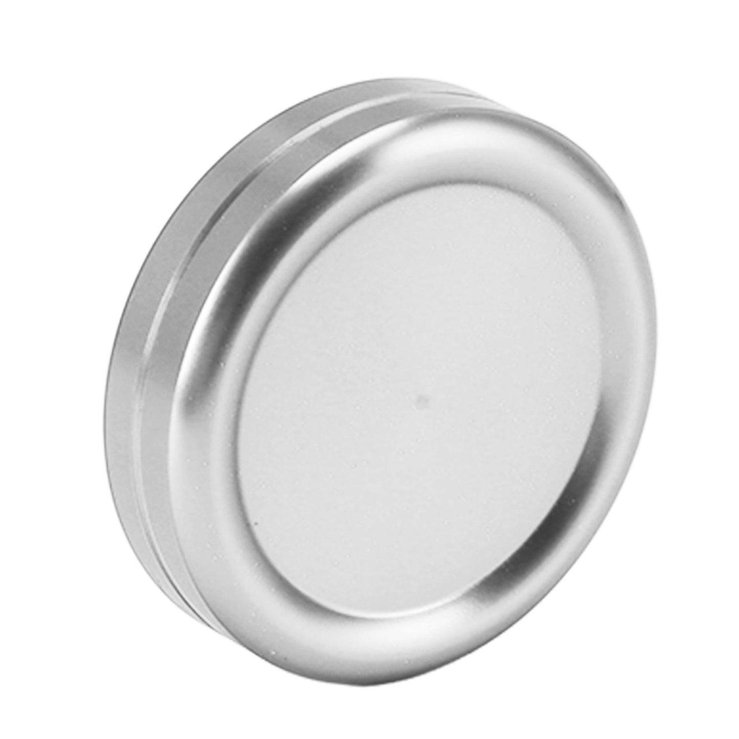 Magnetic Push Slider Mini Push Coin Clickers Aluminum Alloy Rotating Fingertip Stress Relief Toys for 14 Years Above Silver