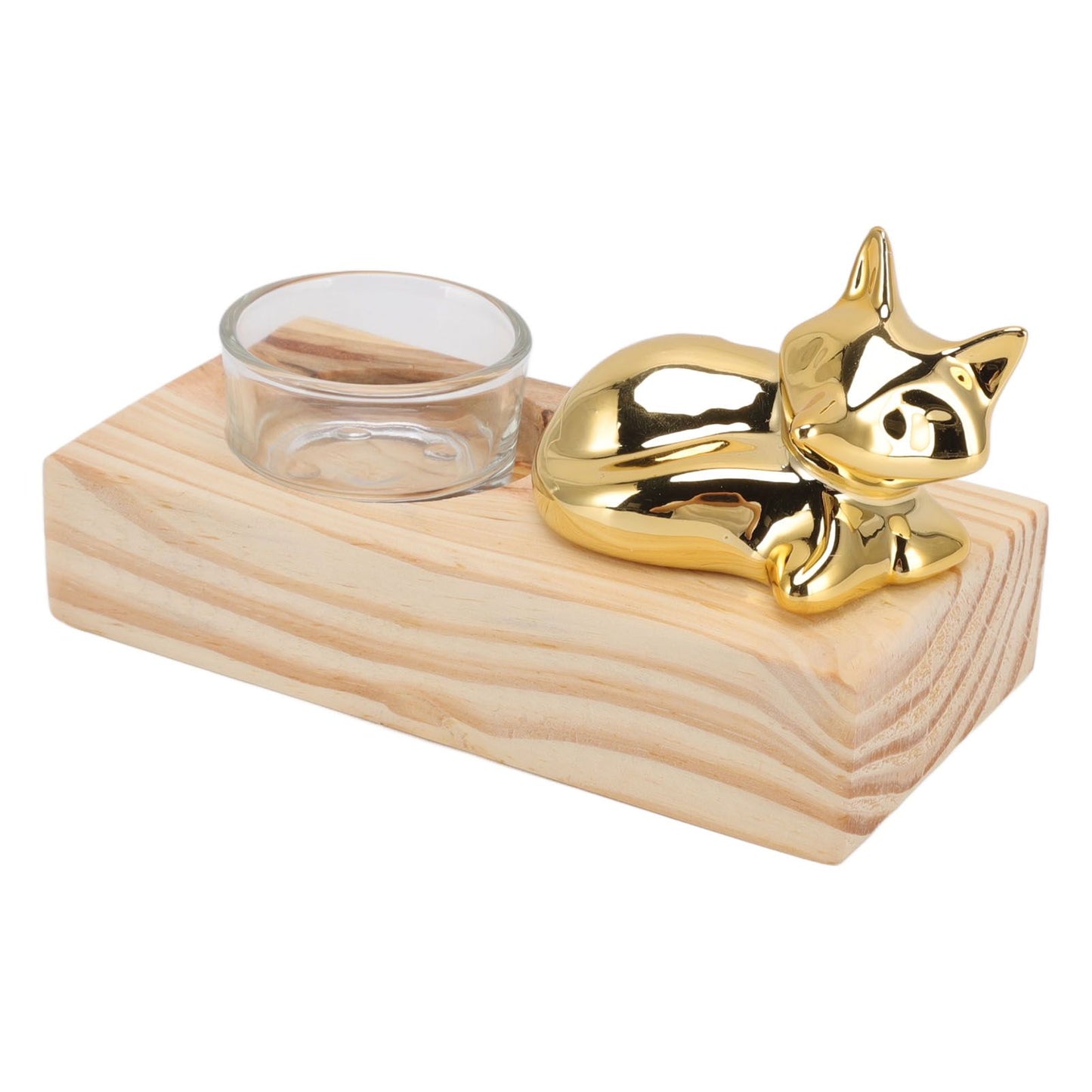 Candle Holder Decor Nordic Wooden Ceramic Glass Household Party Bedroom Ornament Gift