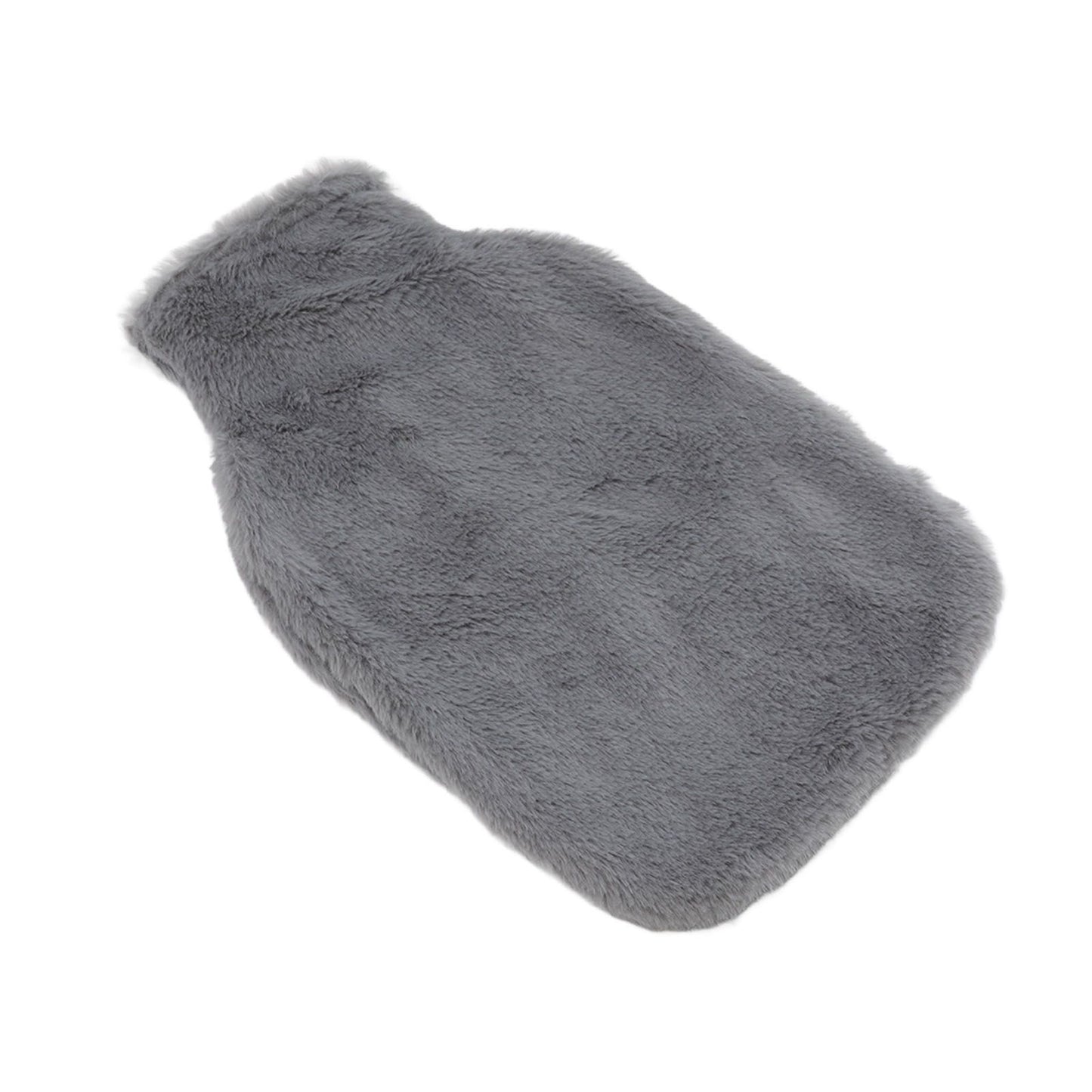2000ML Hot Water Jug Bag Rubber Double Sided Hand Inserted Large Explosionproof Hot Water Pack for Home Back Pain Dark Gray