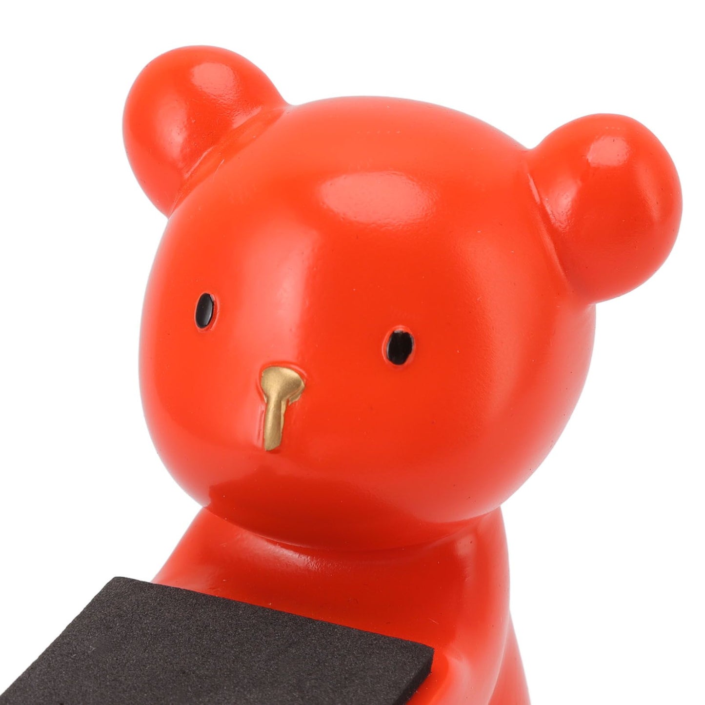 Bear Watch Stand Handcrafted Three Dimensional Modern Style Resin Watch Display Stand for Home Office Orange