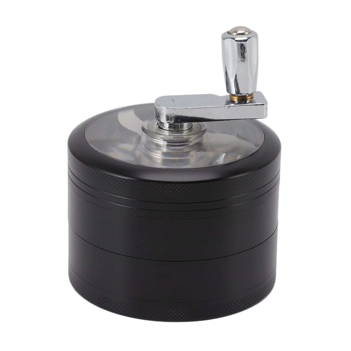 4 Layers Hand Crank Spices Grinder Zinc Alloy 60mm Manual Spice Grinder with Filter