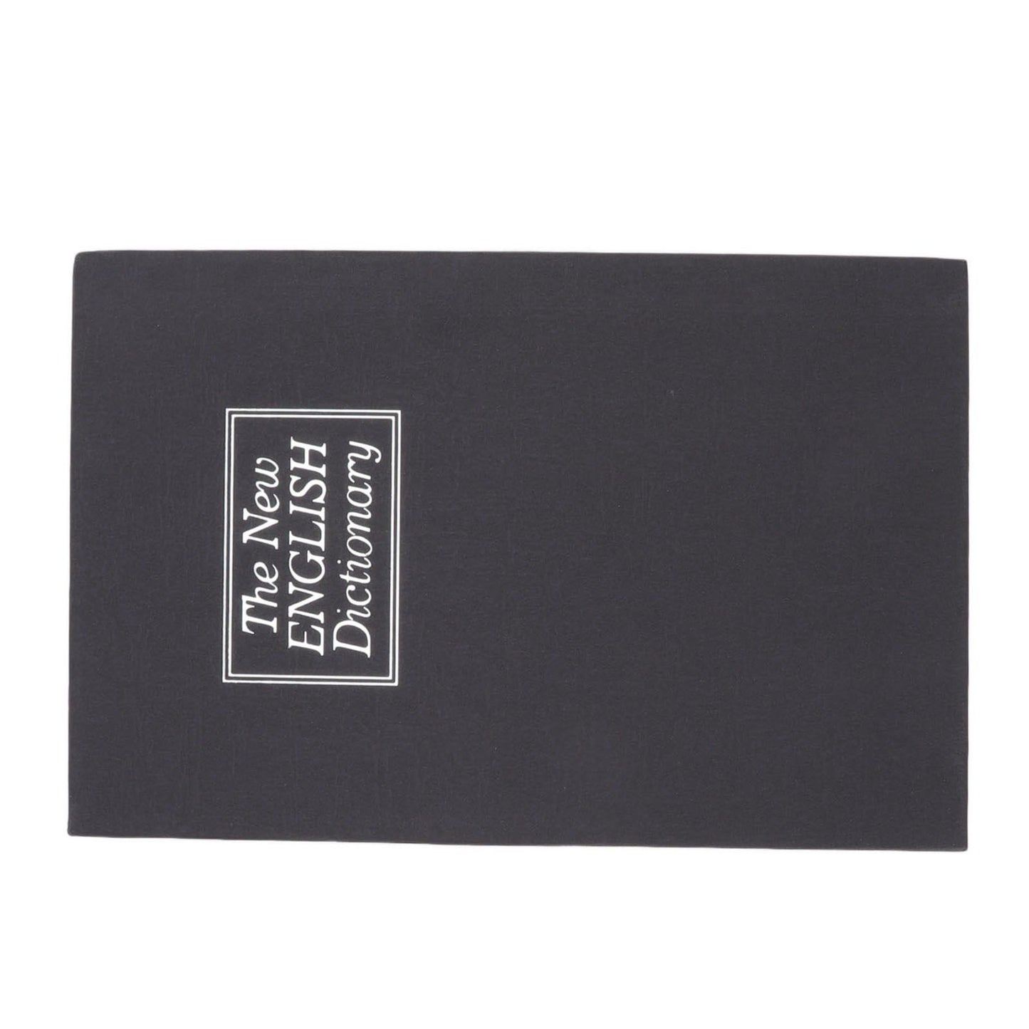 Book Safe Box Innovative Medium Dictionary Diversion Book Safe with Coded Lock for Storing Money Jewelry Cards Documents Black