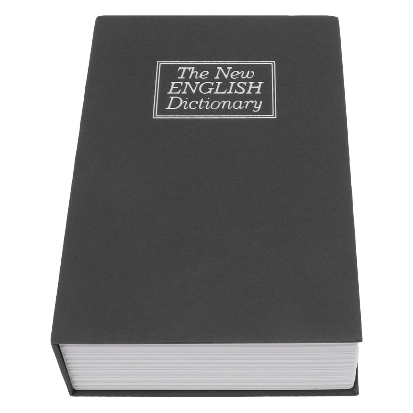 Book Safe Simulation Book Safe Box Portable Money Storing Box with Lock Key for Birthday Gift Black