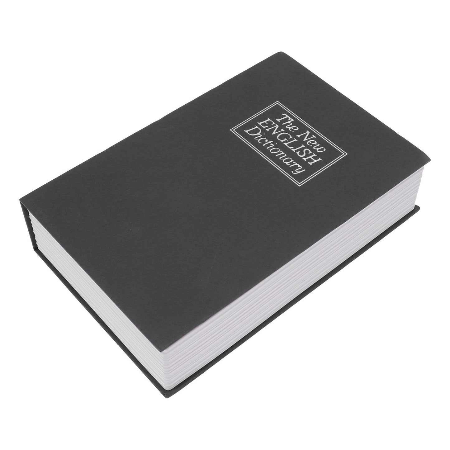 Book Safe Simulation Book Safe Box Portable Money Storing Box with Lock Key for Birthday Gift Black