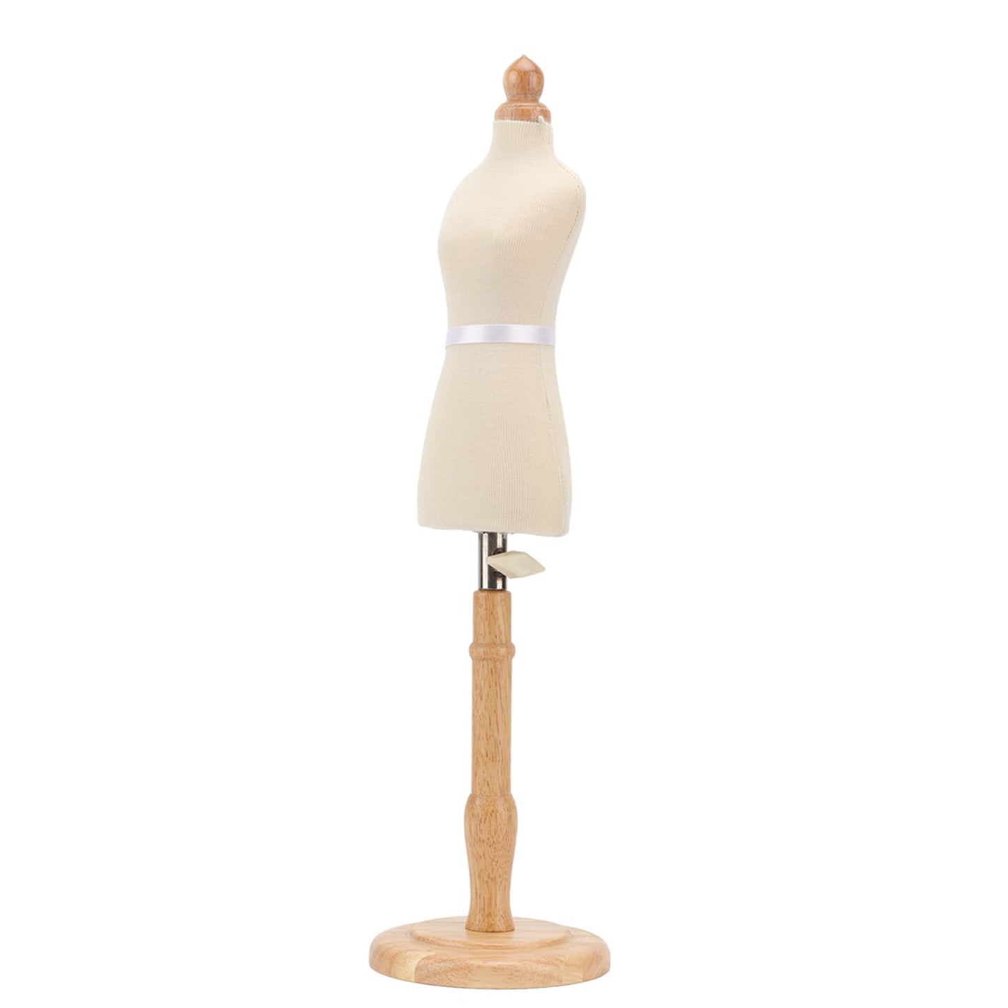 Female Dress Form Professional Beech Wood Durable Sewing Dress Form with Wooden Base for Clothing Dress Display