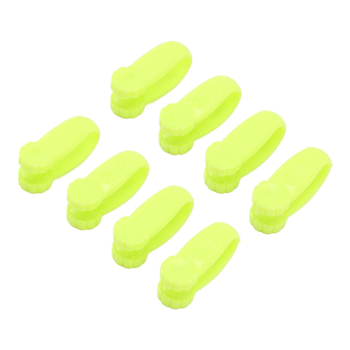 8PCS Hand Pressure Point Tool Plastic Hand Acupressure Clip for Between Thumb and Index Migraine Headache Relief Green